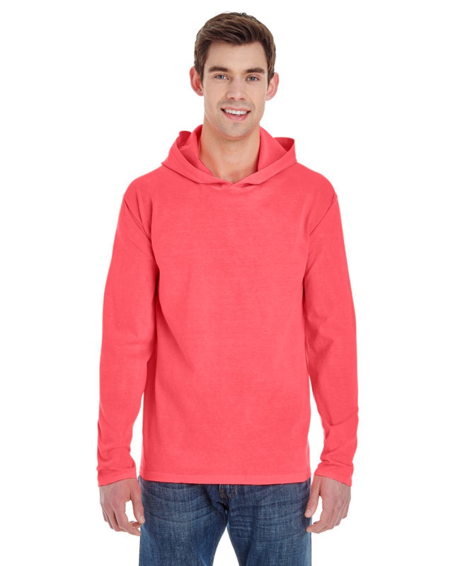 'Comfort Colors 4900 Men's Long-Sleeve Hooded T-Shirt'