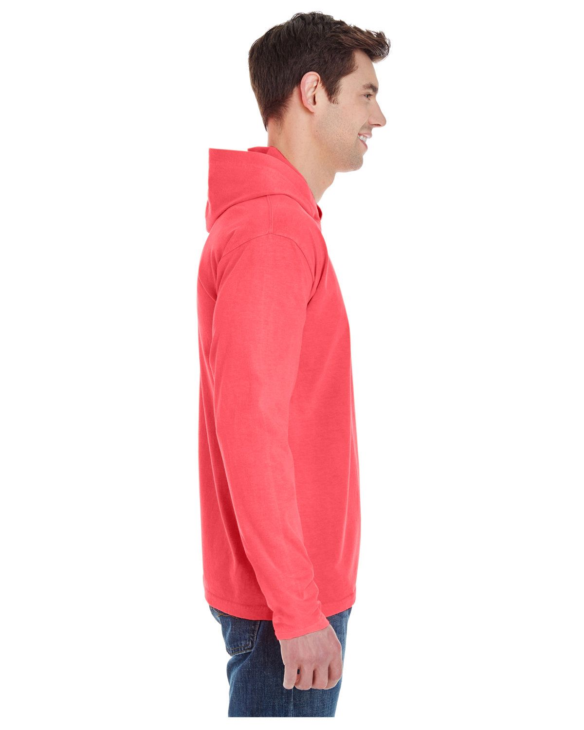 'Comfort Colors 4900 Men's Long-Sleeve Hooded T-Shirt'