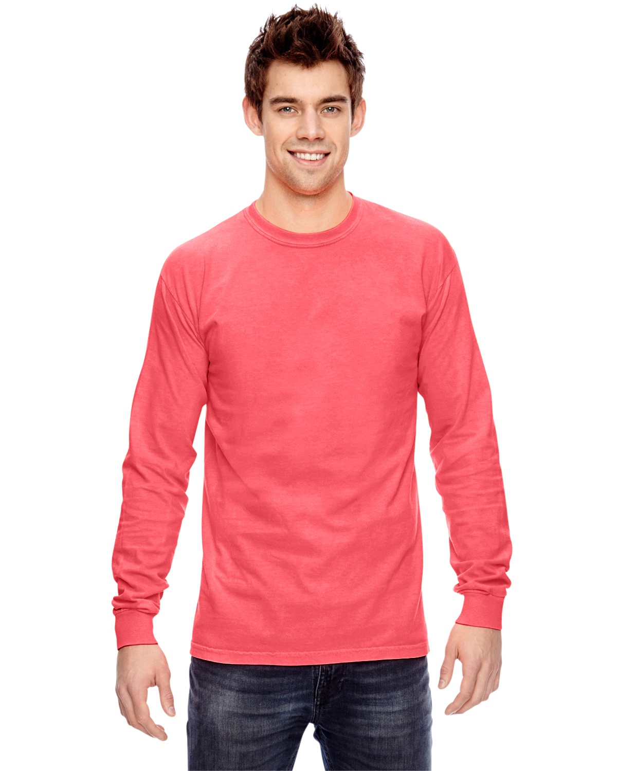 'Comfort Colors C6014 Men's Ringspun Garment Dyed Long Sleeve T-Shirt'