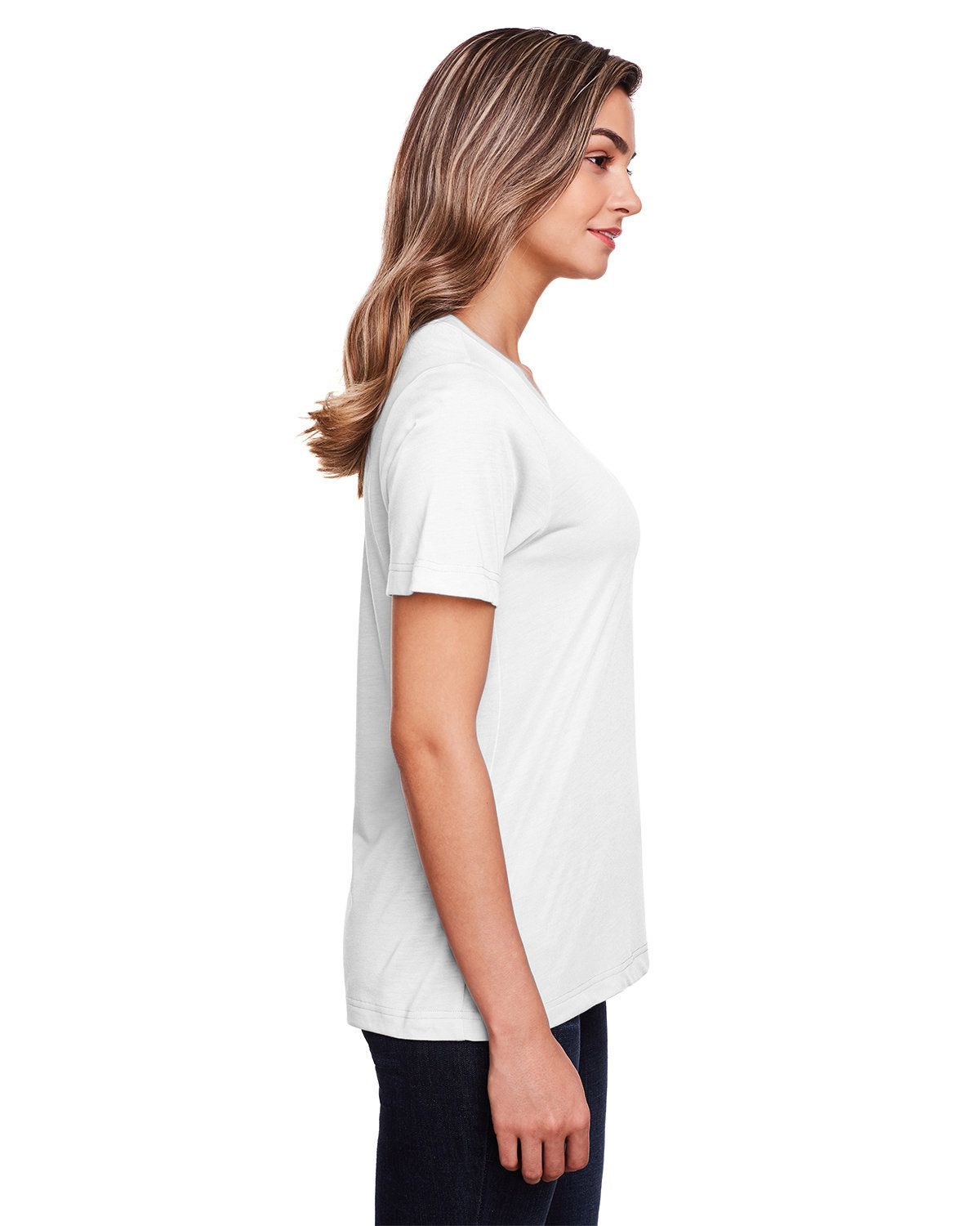 Core 365 CE111W Ladies' Fusion Chromasoft™ Performance T Shirt ...