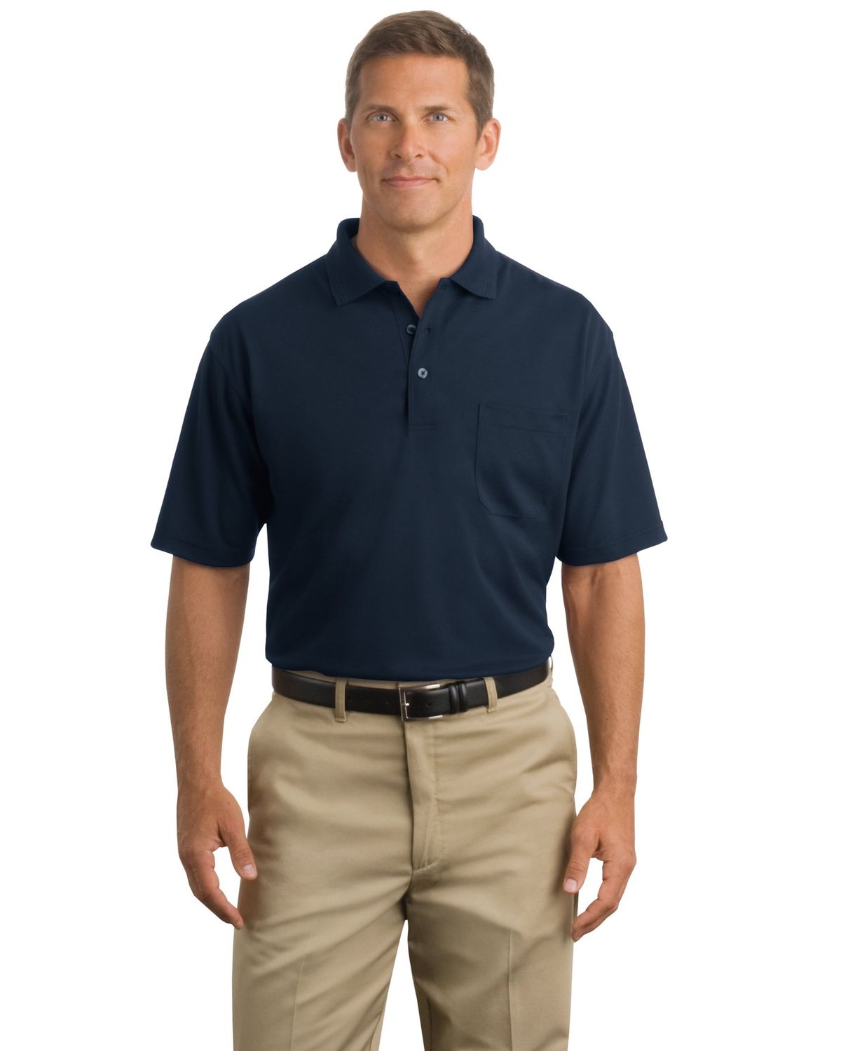 'CornerStone CS402P Men's Industrial Pocket Pique Polo'