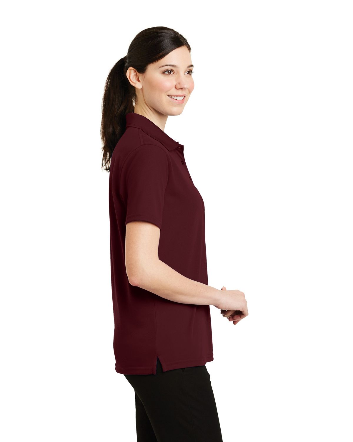 'CornerStone CS403 Ladies' Industrial Pocketless Pique Polo'