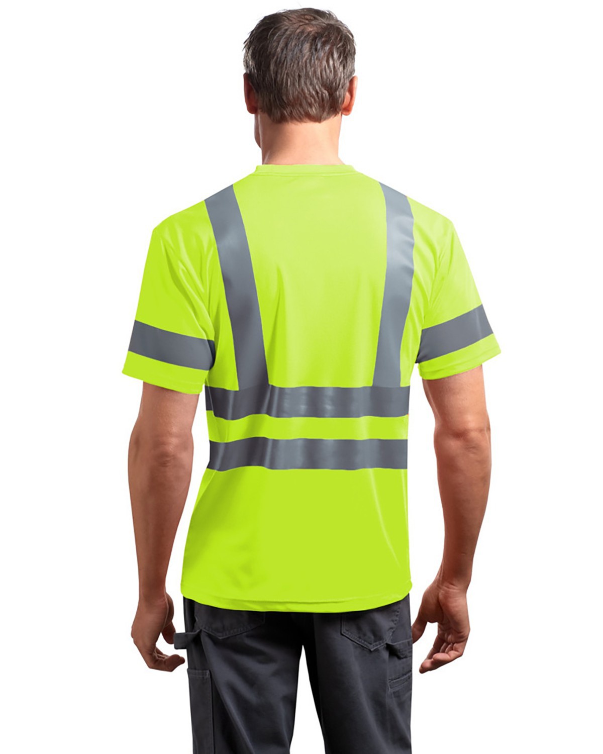 'Cornerstone CS408 ANSI Class 3 Short Sleeve Snag-Resistant Reflective T-Shirt'
