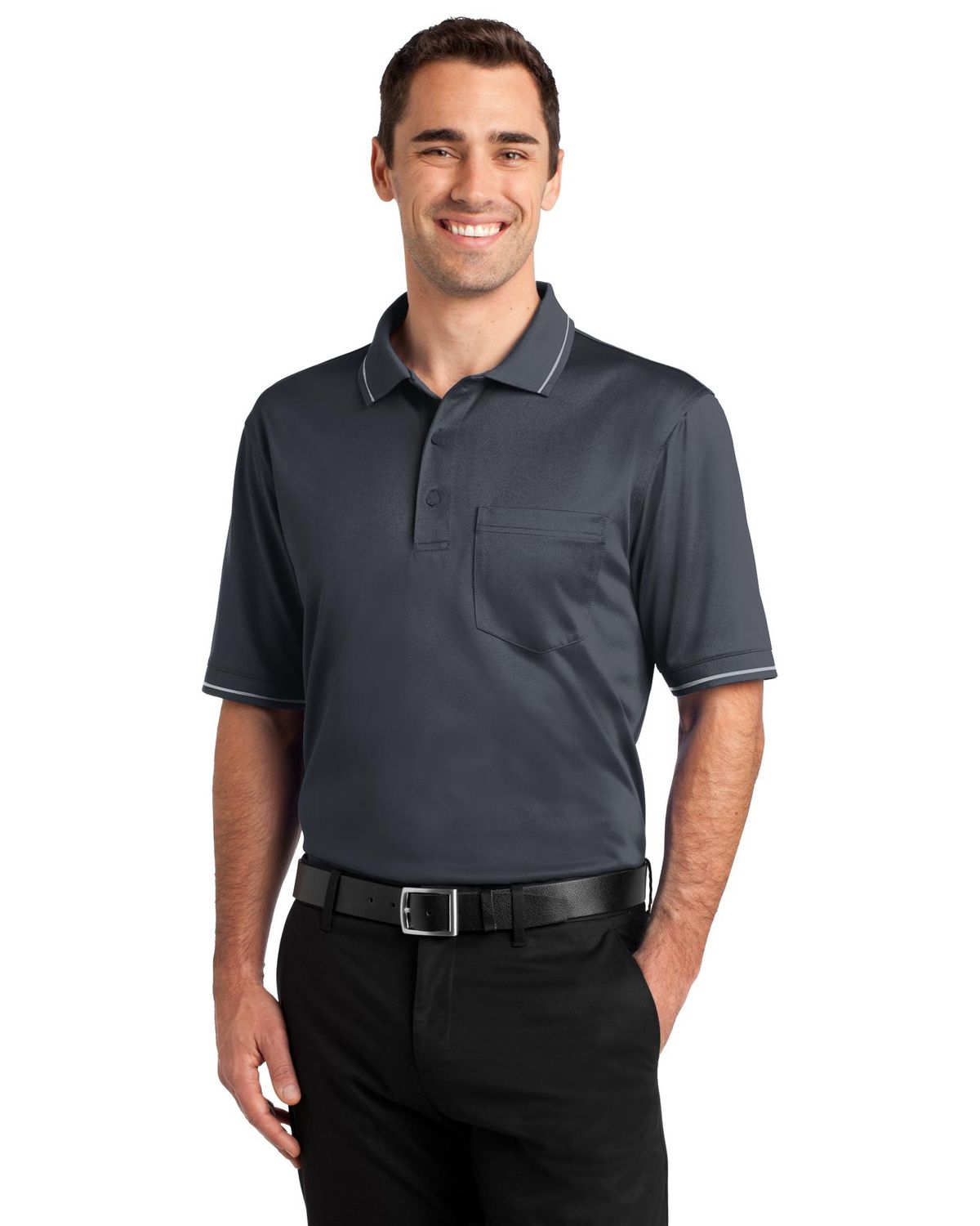 'CornerStone CS415 Men's Select Snag-Proof Tipped Pocket Polo'