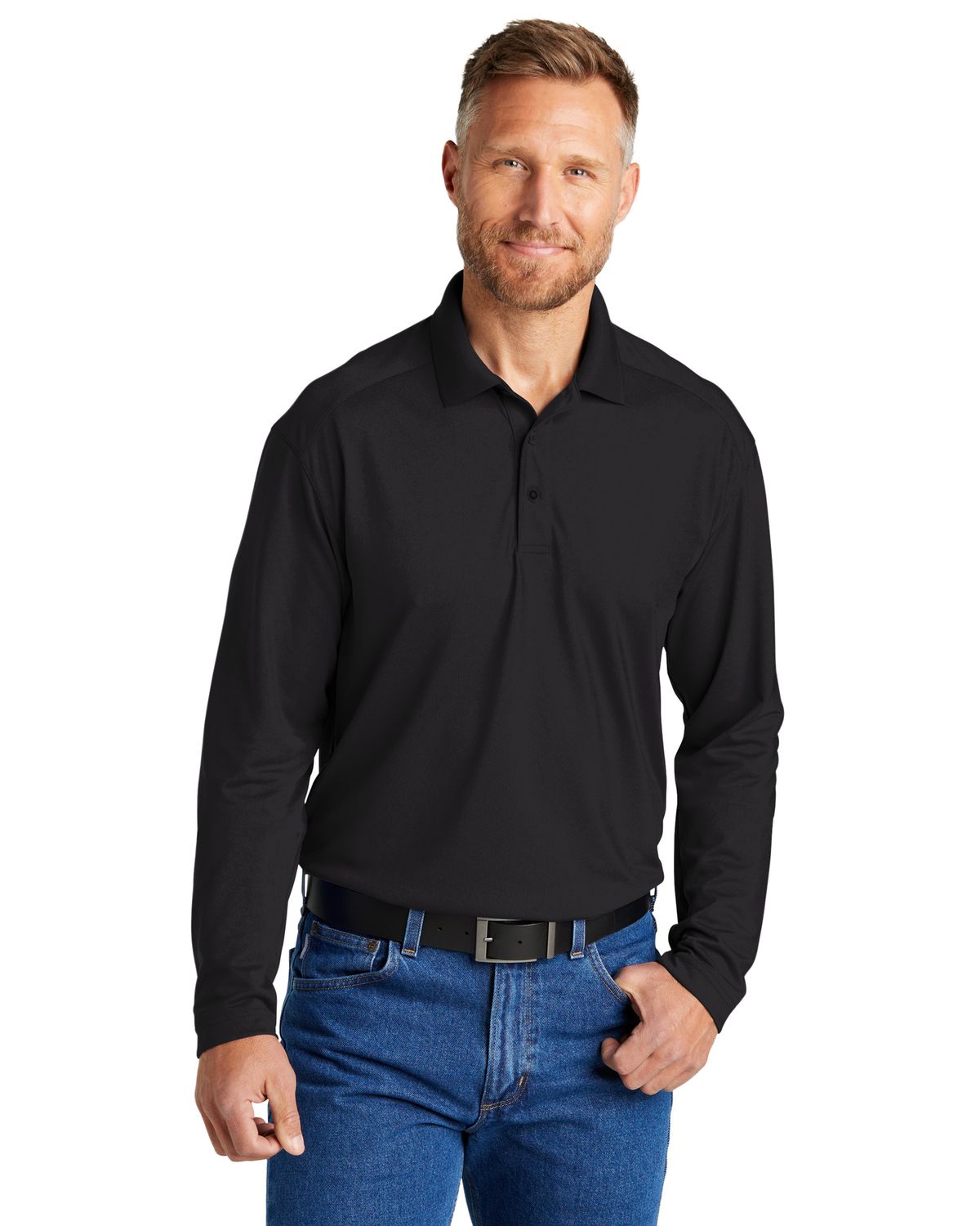 'CornerStone CS418LS Select Lightweight Snag Proof Long Sleeve Polo'