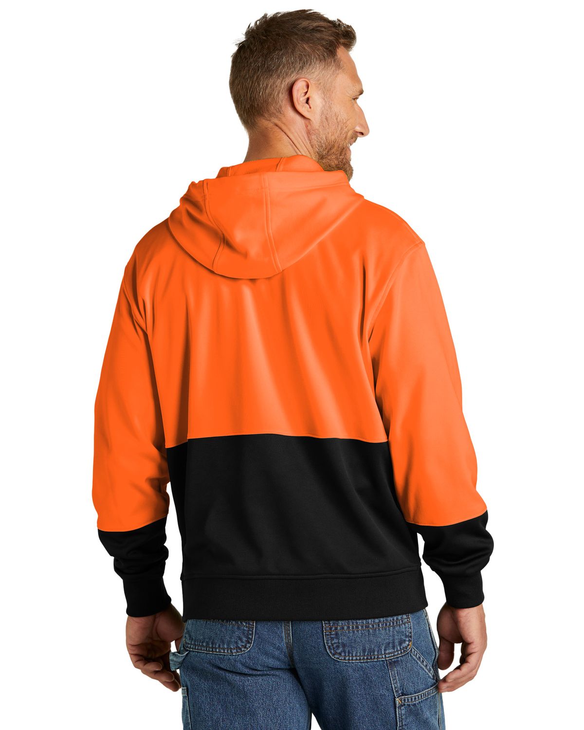 'CornerStone CSF01 Men's Enhanced Visibility Fleece Pullover Hoodie'