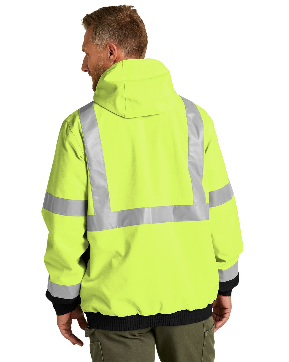 'CornerStone CSJ501 Men's ANSI 107 Class 3 Waterproof Insulated Ripstop Bomber Jacket'