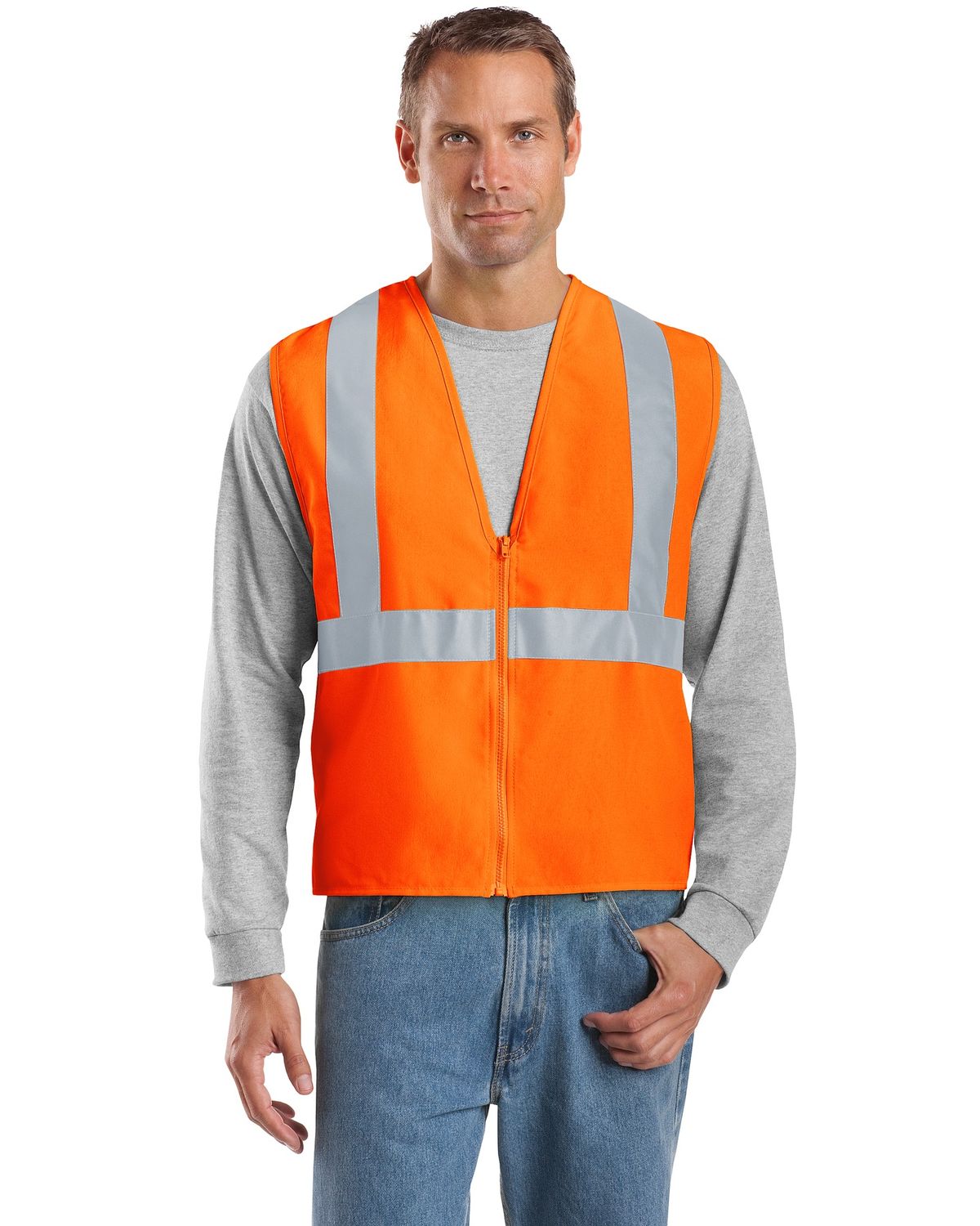 'CornerStone CSV400 Men's ANSI Compliant Safety Vest'