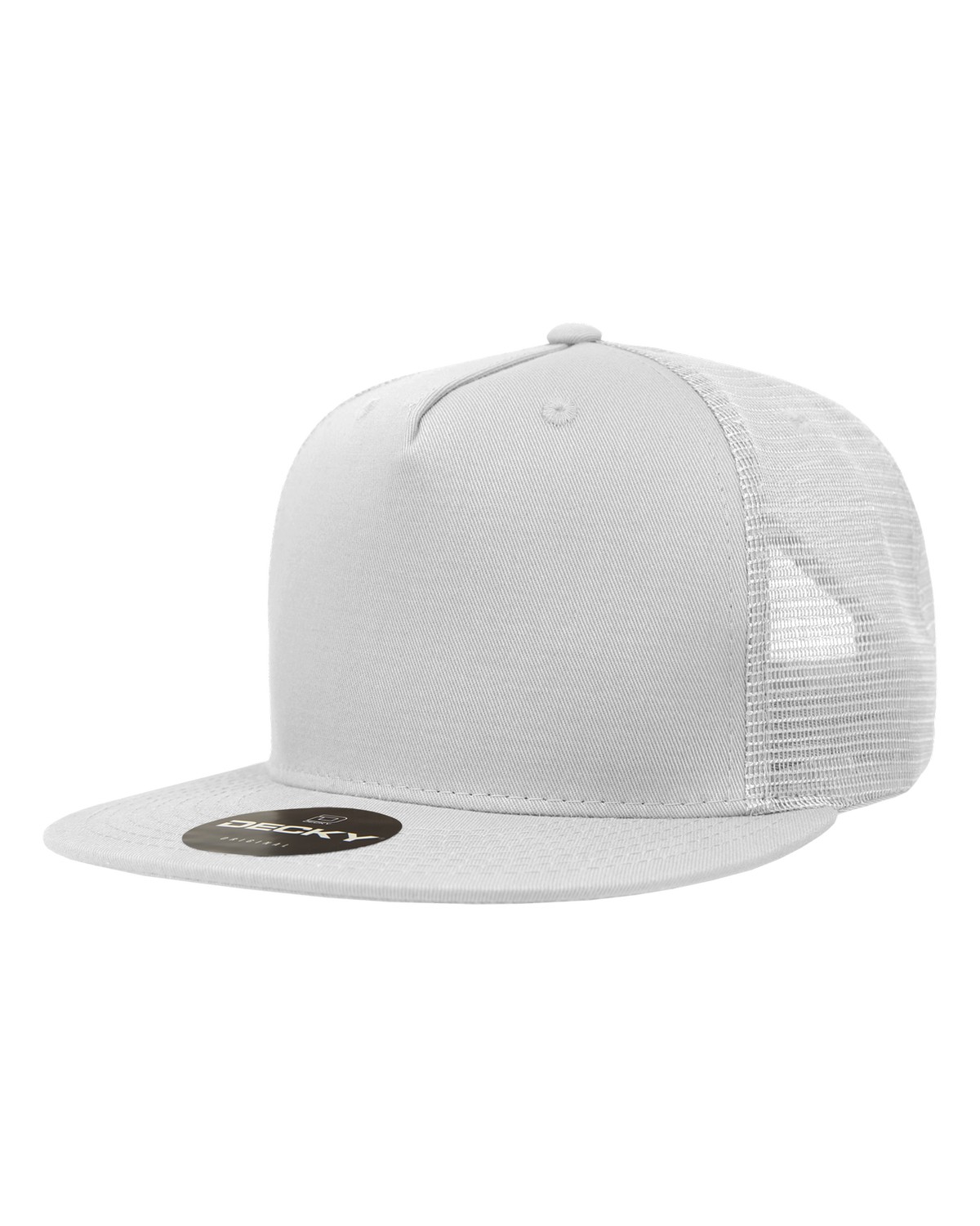 '5 Panel High Profile Structured Cotton Blend Trucker'
