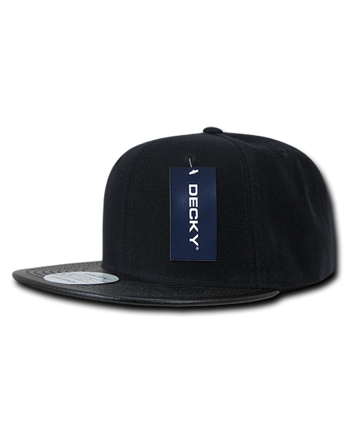 '6 Panel High Profile Structured Vinyl Snapback'