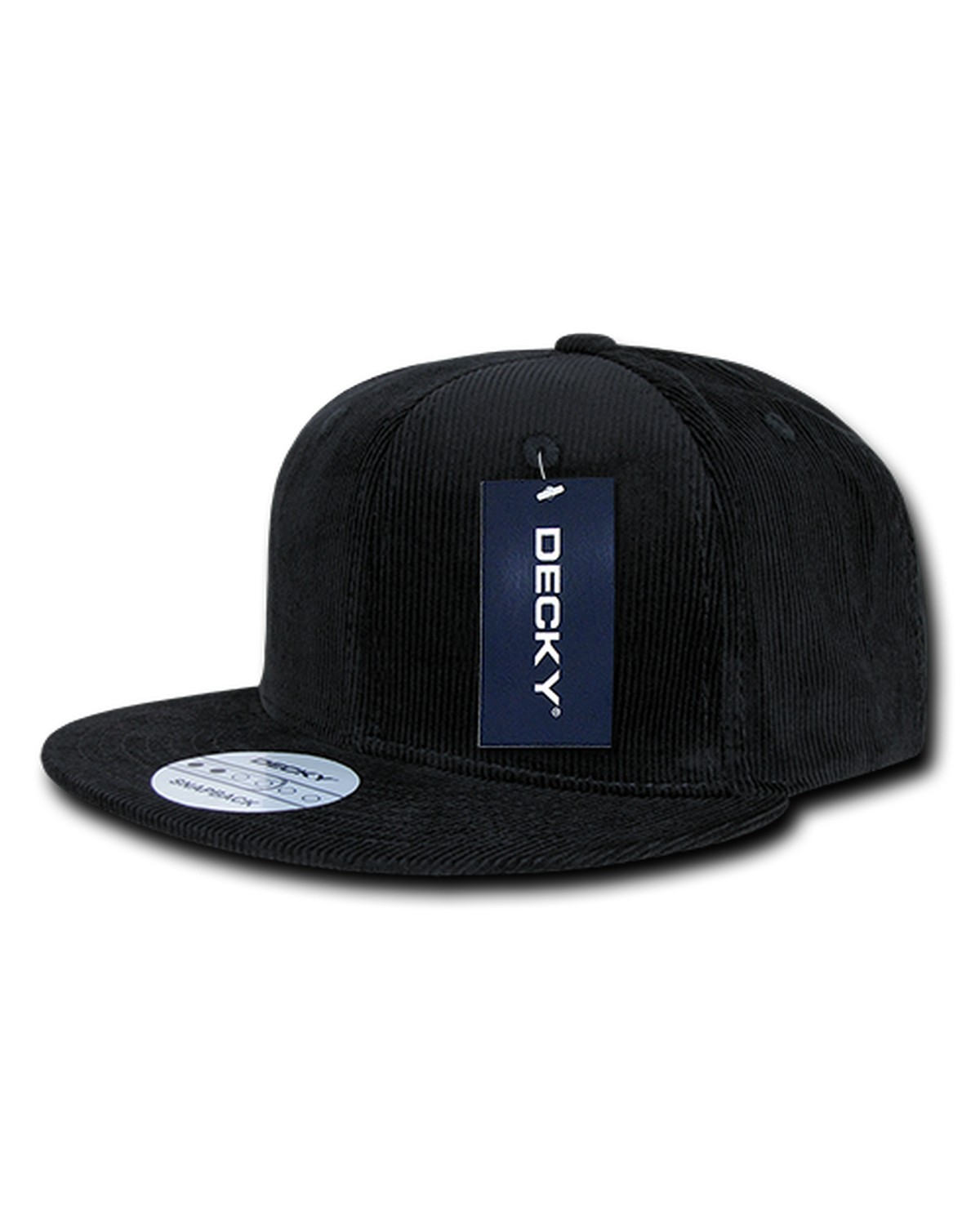 '6 Panel High Profile Structured Corduroy Snapback'