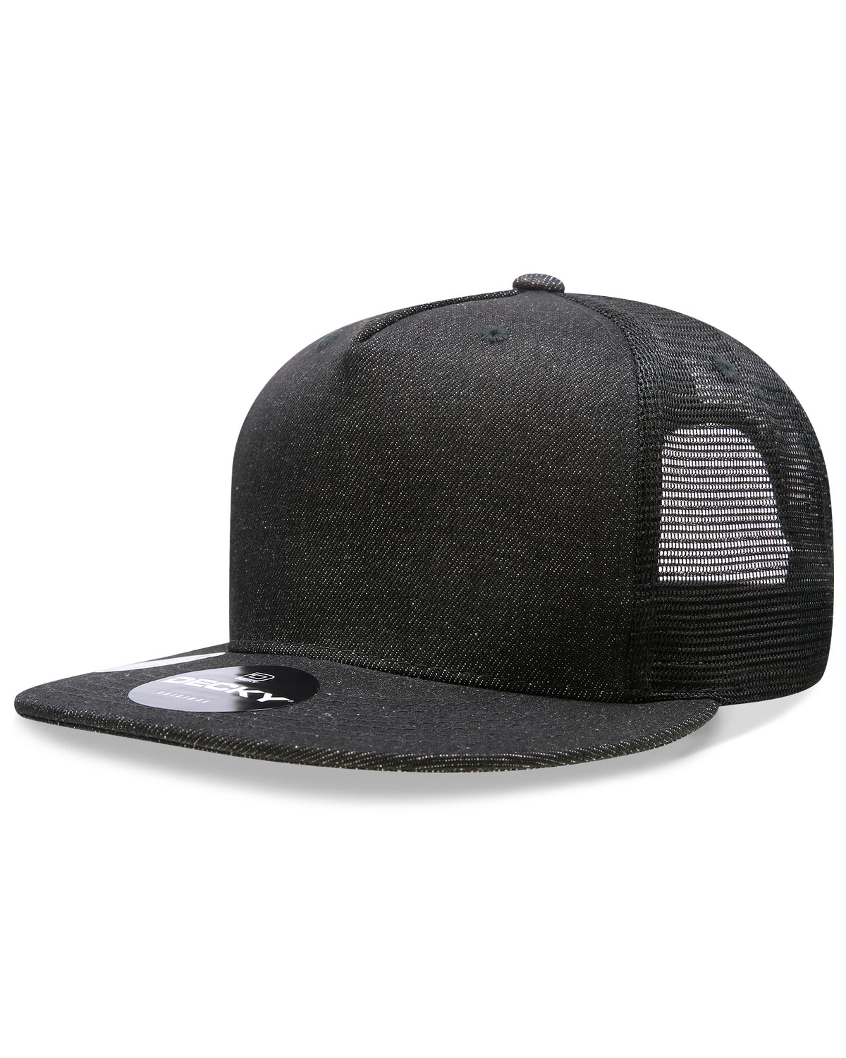 '5 Panel High Profile Structured Denim Trucker'