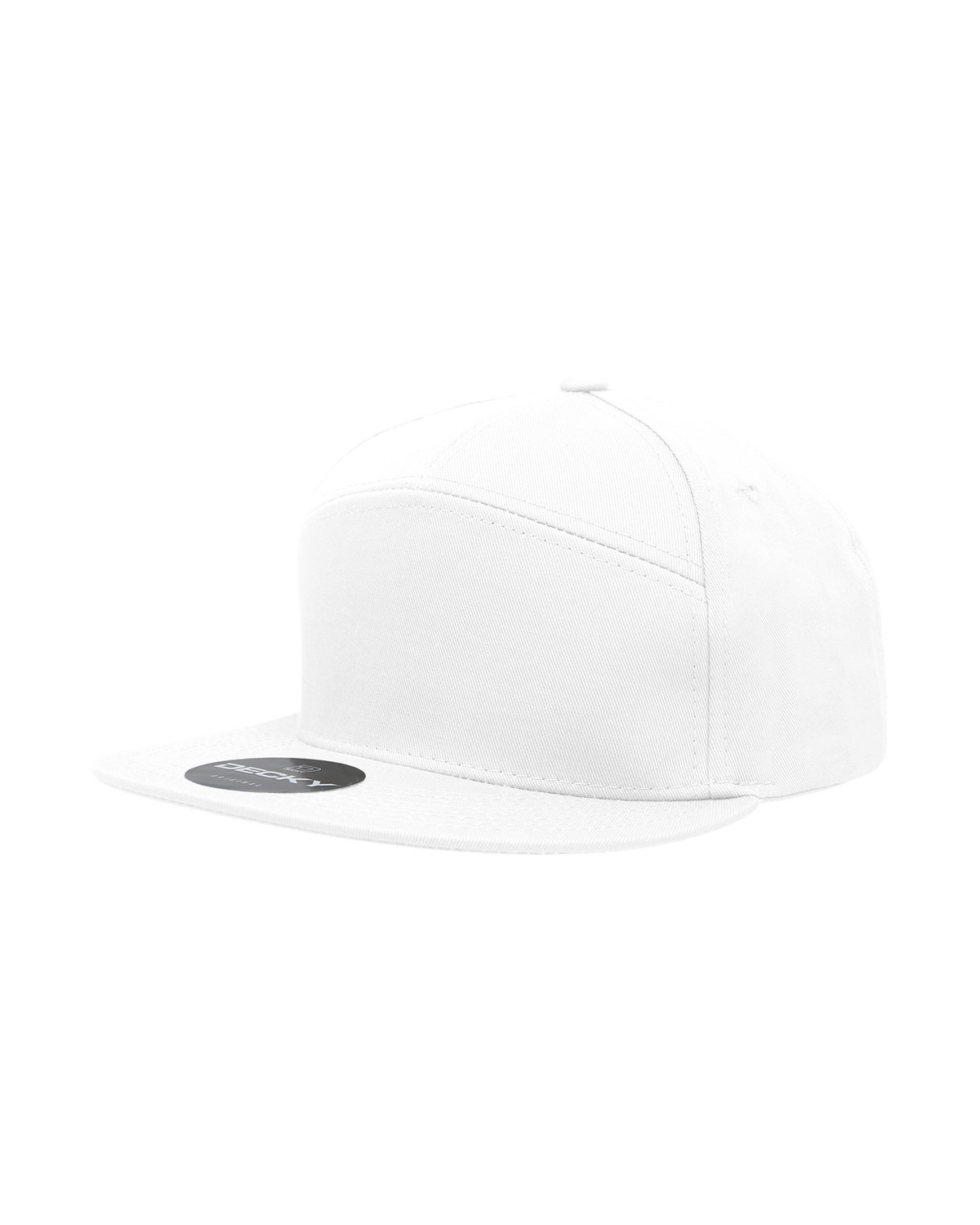 '7 Panel High Profile Structured Cotton Blend Cap'