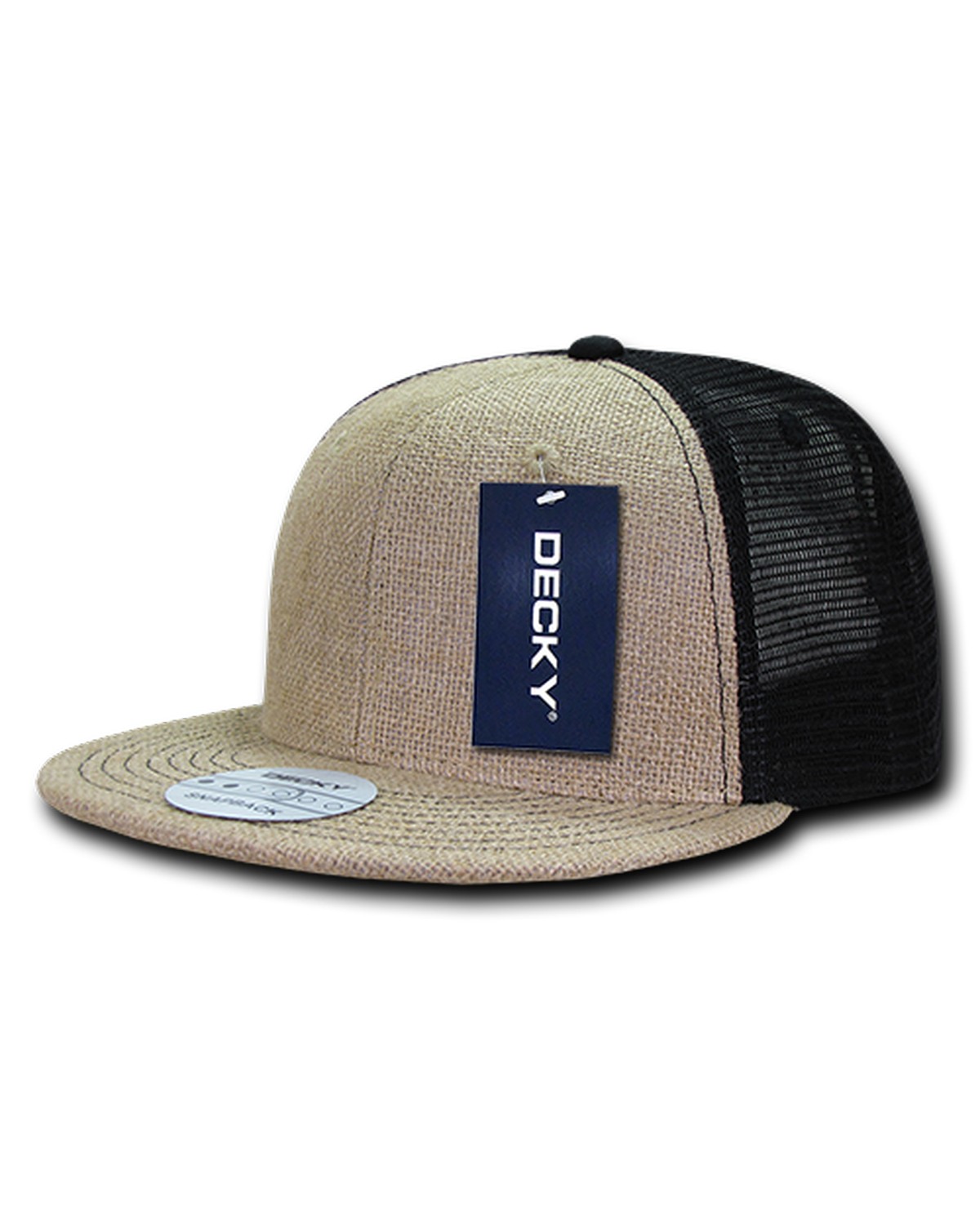 '6 Panel High Profile Structured Jute Trucker'