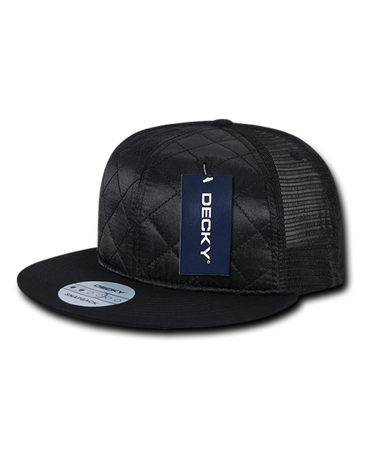'6 Panel High Profile Structured Quilted Trucker'