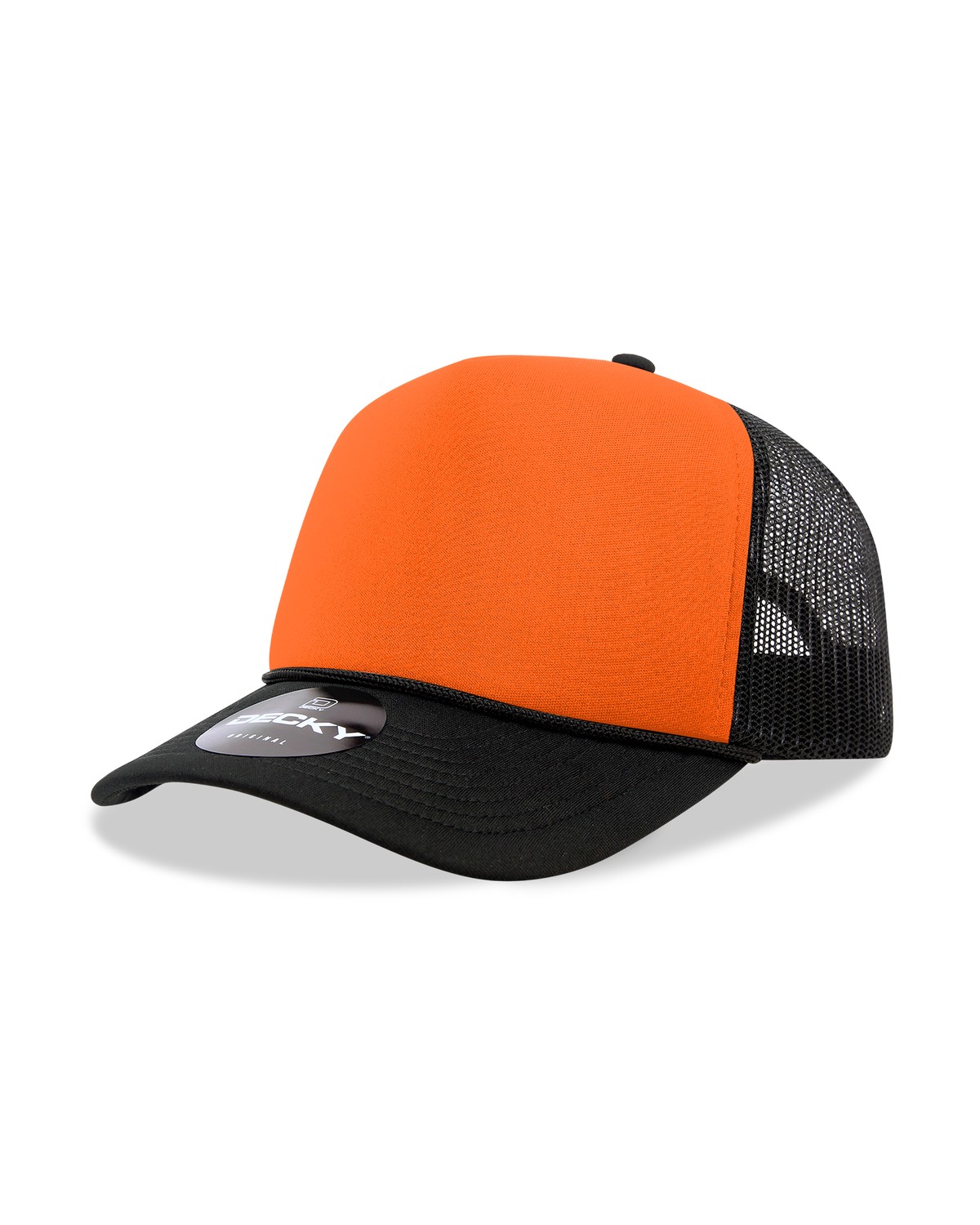 '5 Panel Mid Profile Structured Two Tone Foam Trucker'