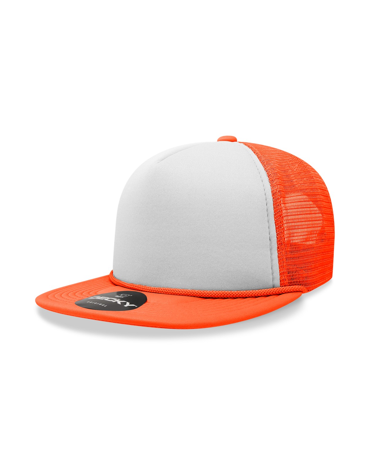 '5 Panel High Profile Structured Two Tone Foam Trucker'
