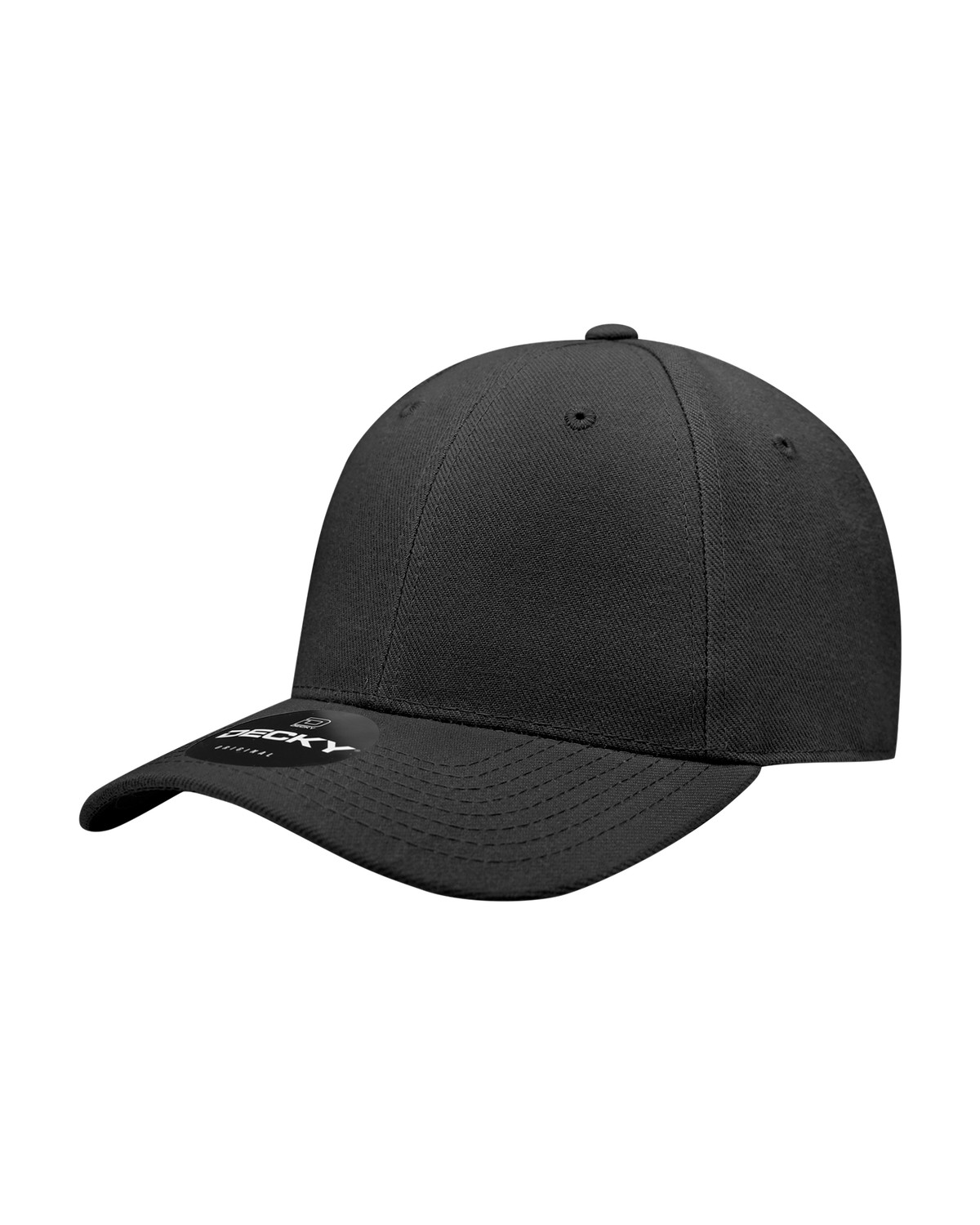 '6 Panel High Profile Structured Acrylic/Polyester Fitted'