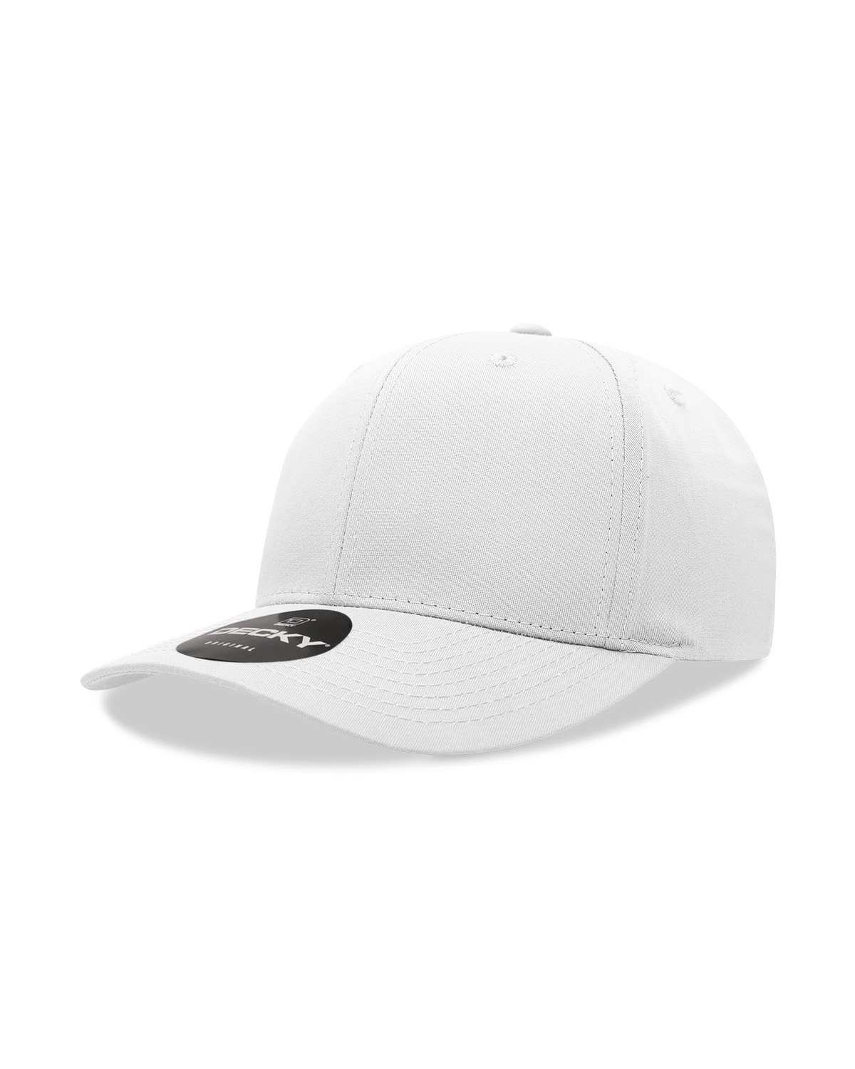 '6 Panel Mid Profile Structured Cotton Blend Cap'