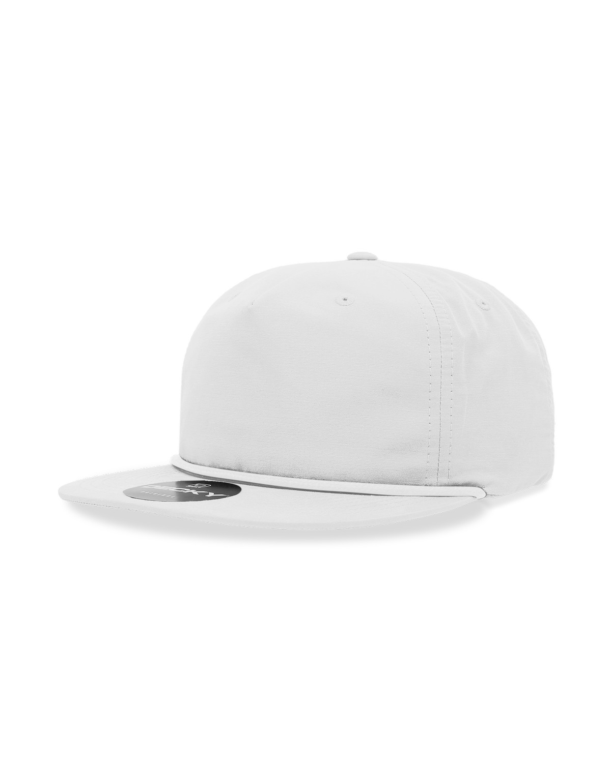 '5 Panel High Profile Relaxed Cotton Blend Rope Hat'