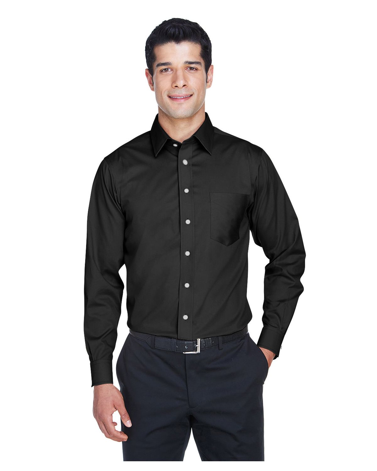 'Devon & Jones DG530T Men's Tall Crown Collection Solid Long Sleeve Stretch Twill'