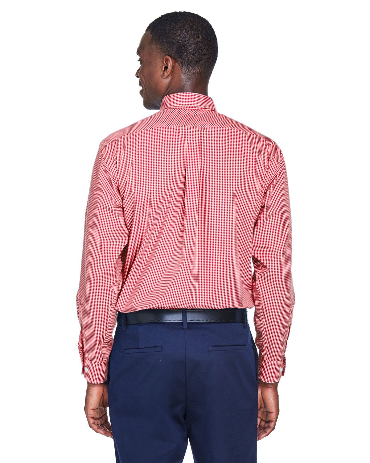 'Devon & Jones D640 Men's Crown Woven Collection Gingham Check'