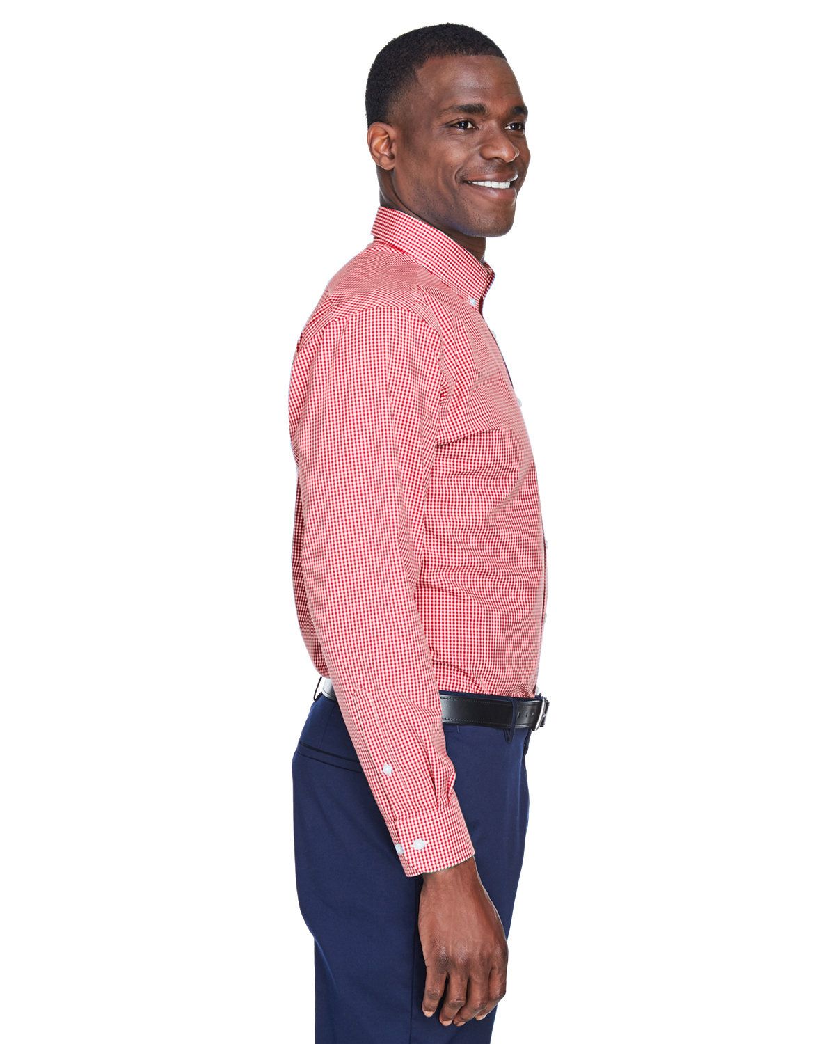 'Devon & Jones D640 Men's Crown Woven Collection Gingham Check'