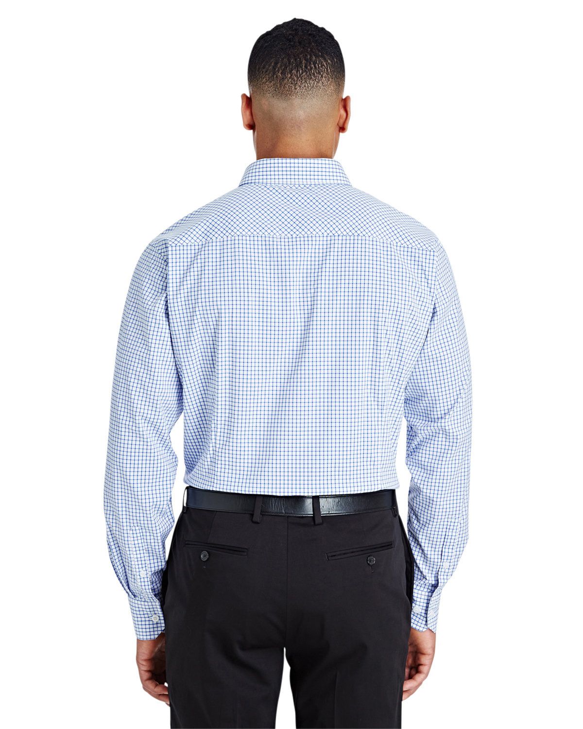 'Devon & Jones DG540 CrownLux Performance Men's Micro Windowpane Shirt'