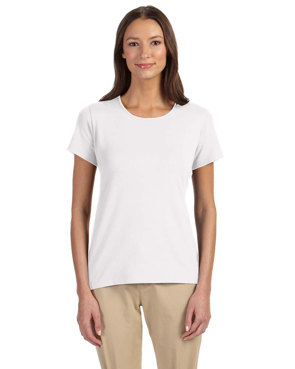 'Devon & Jones DP182W Ladies Perfect Fit Shell T-Shirt'