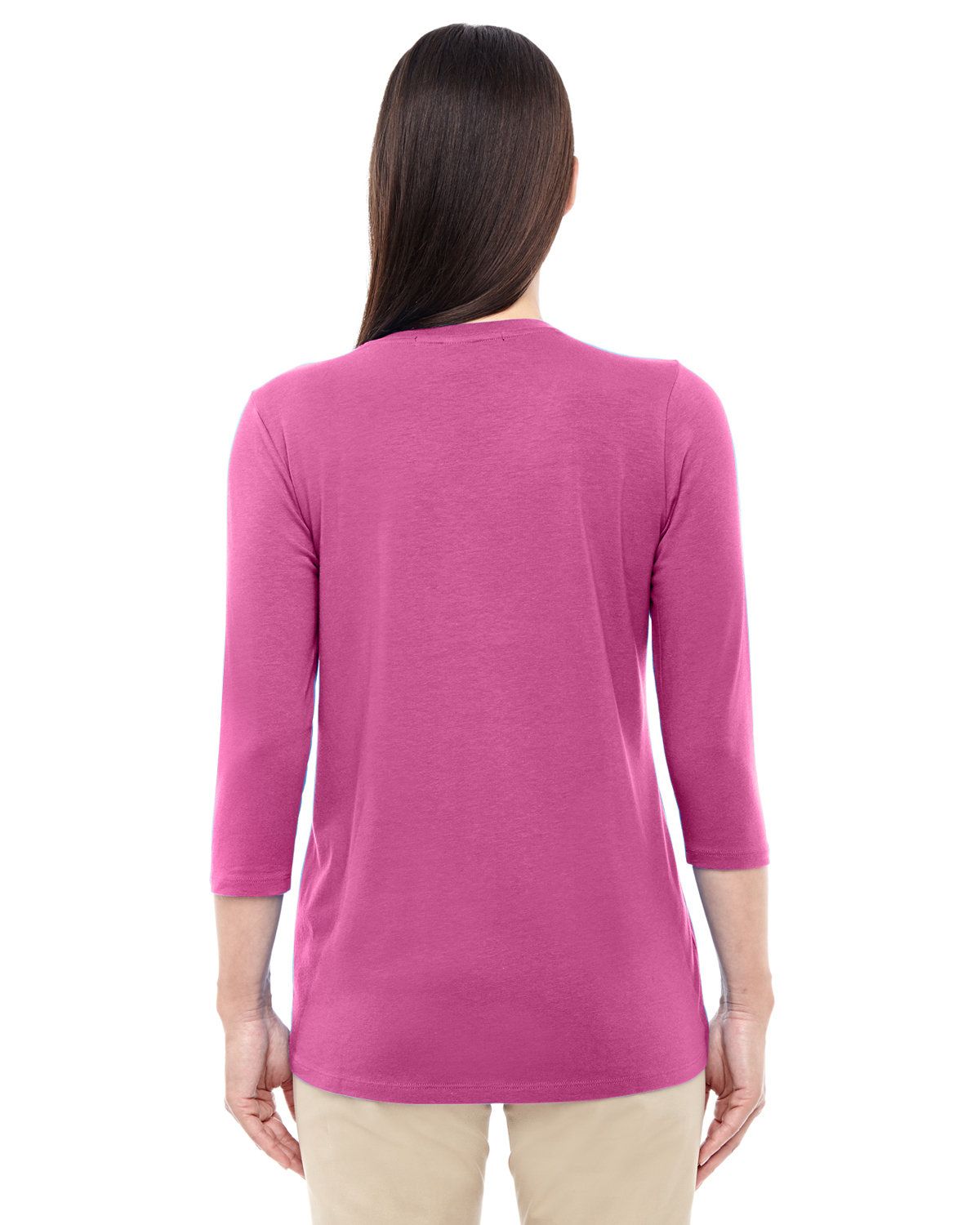 'Devon & Jones DP184W Ladies Perfect Fit Bracelet-Length V-Neck Top'