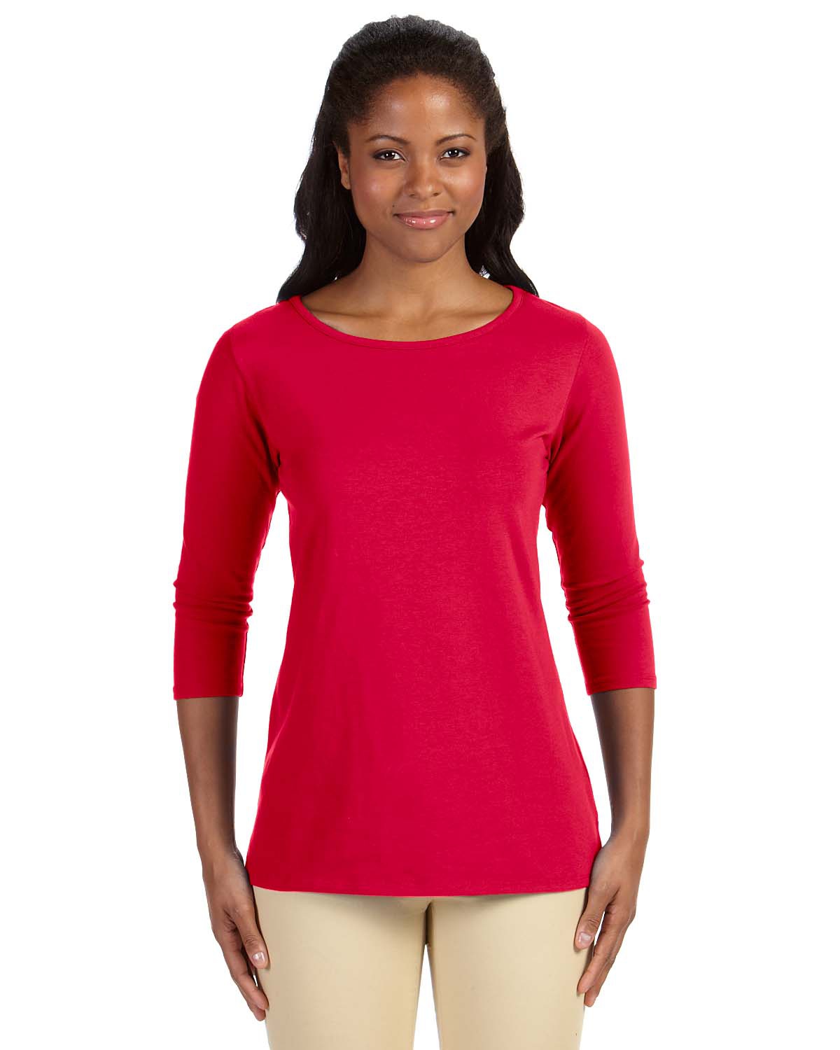 'Devon & Jones DP192W Ladies Perfect Fit Ballet Bracelet-Length Knit Top'