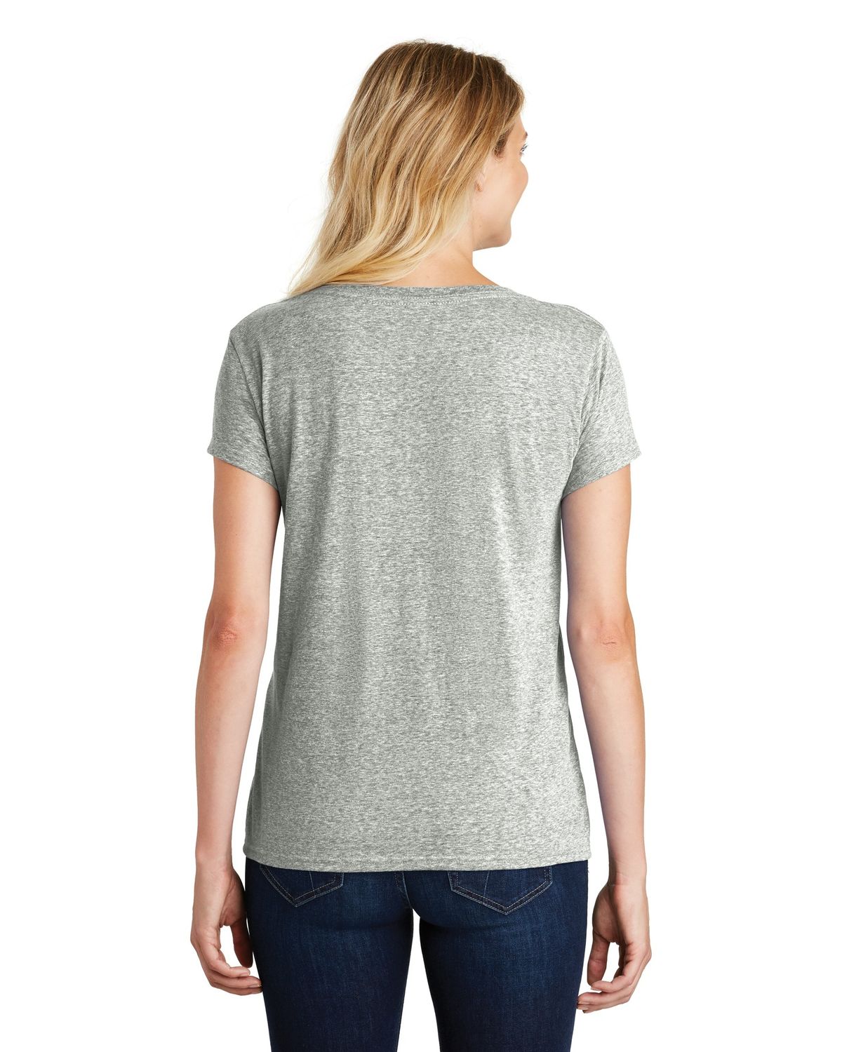 'District DM465A Women's Astro V-Neck Tee'