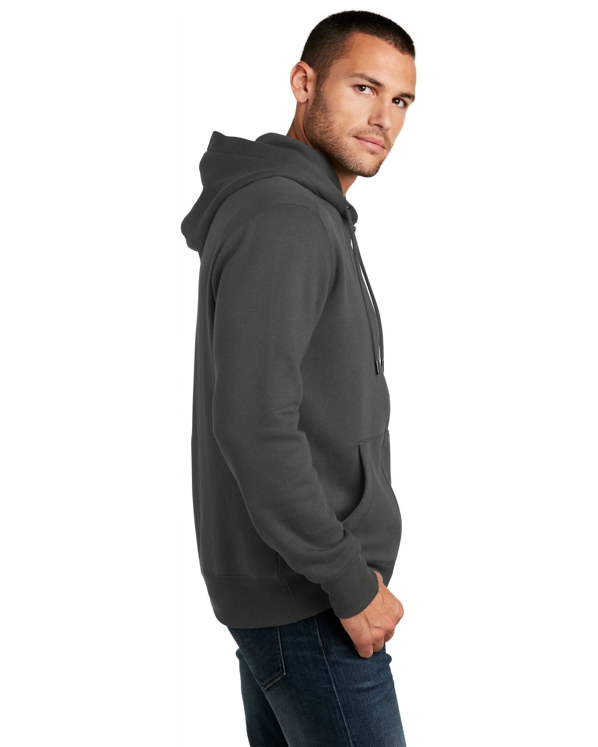 'District DT1103 Men's Perfect Weight Fleece Full Zip Hoodie'