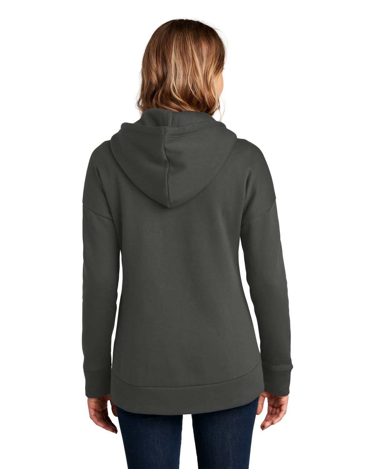 'District DT1104 Women's Perfect Weight  Fleece Drop Shoulder Full Zip Hoodie'