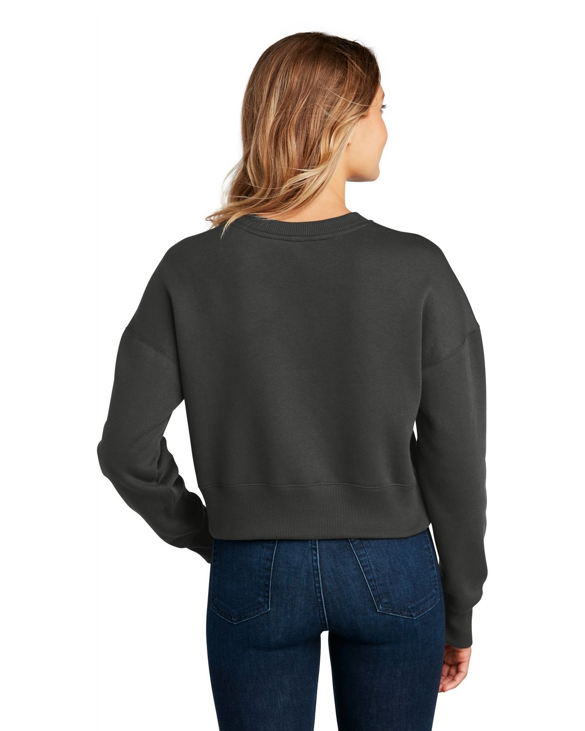 'District DT1105 Women's Perfect Weight Fleece Cropped Crew'