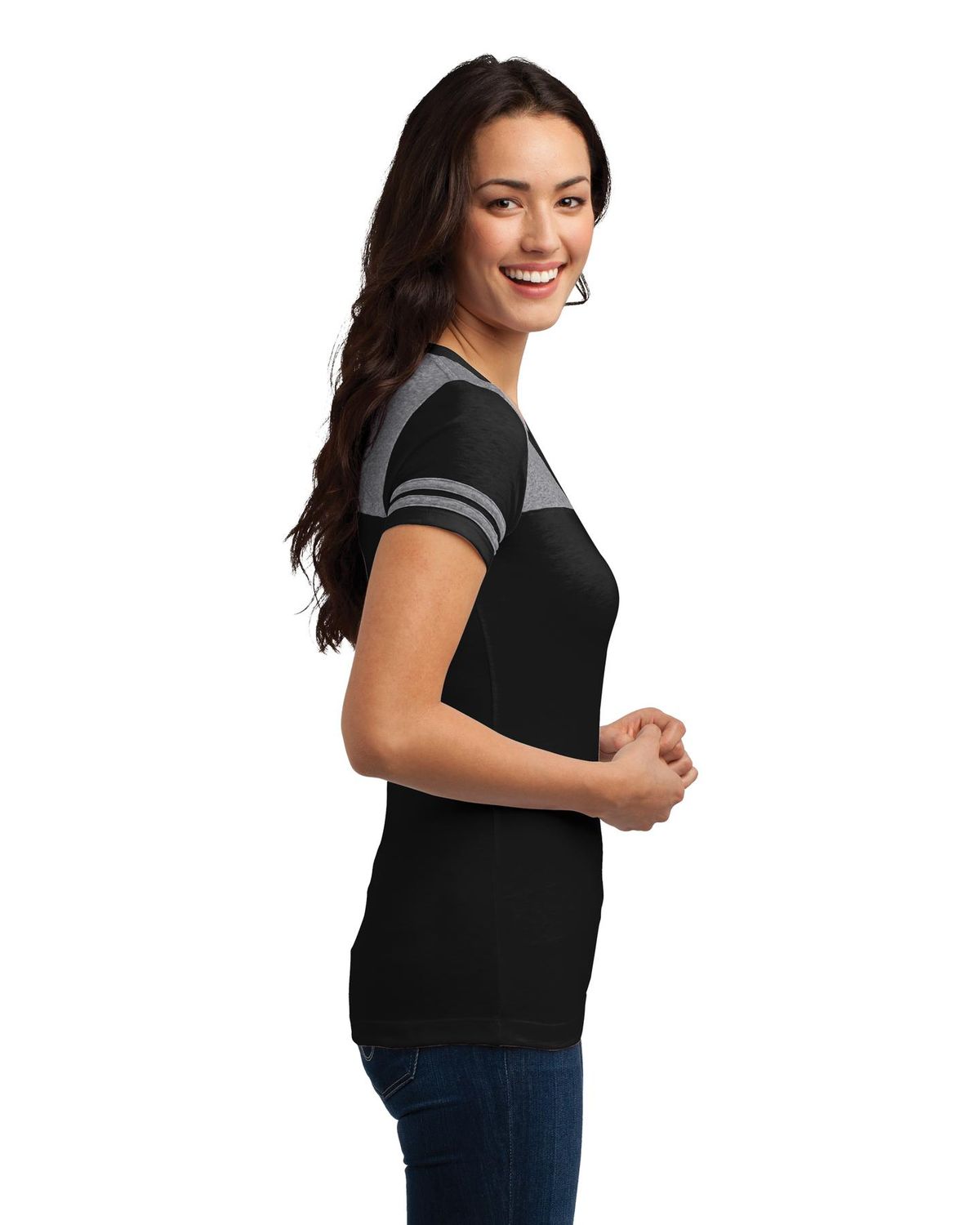 'District DT264 Juniors' Varsity V-Neck Tee'