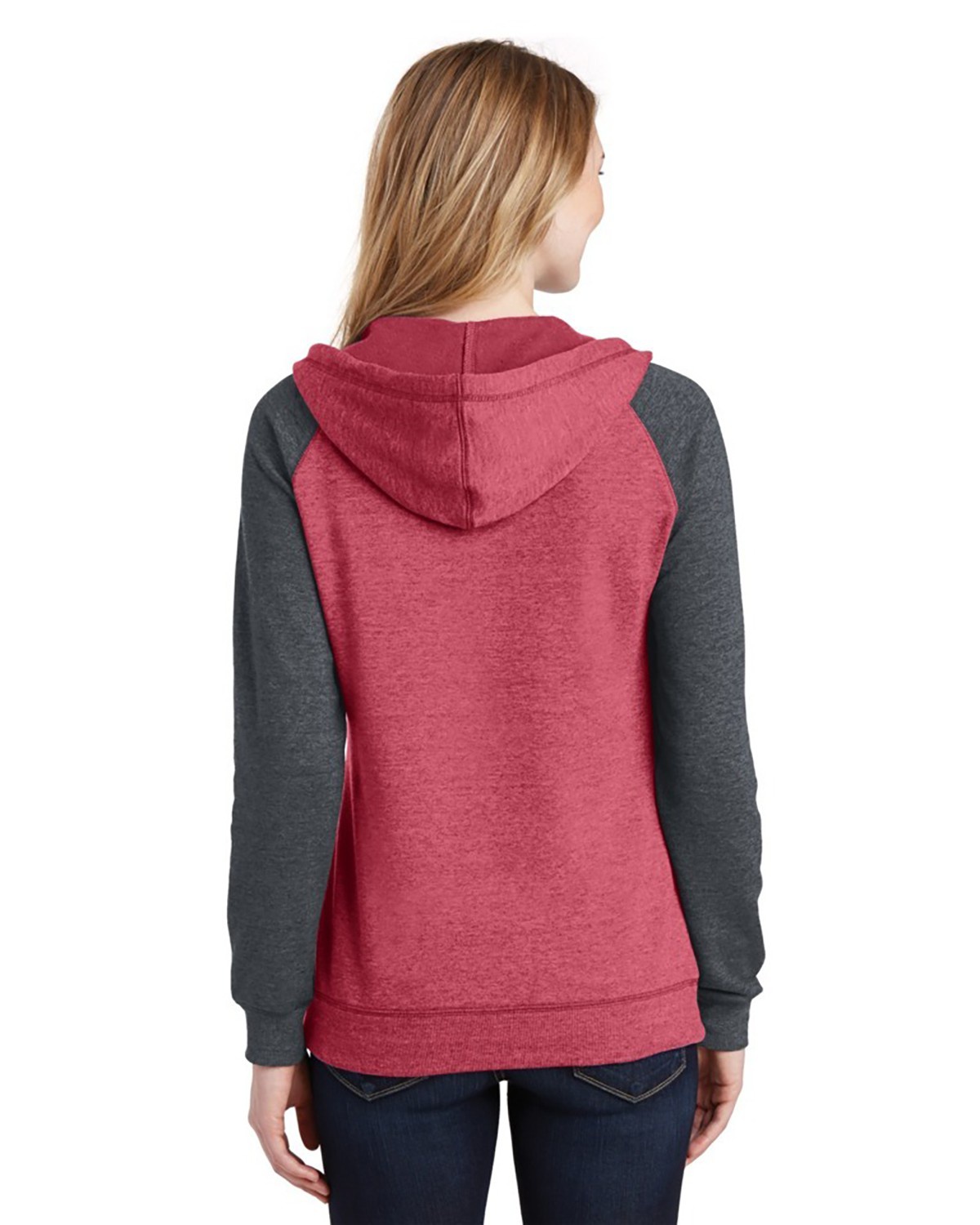 'District DT296 Juniors' Lightweight Fleece Raglan Hoodie'