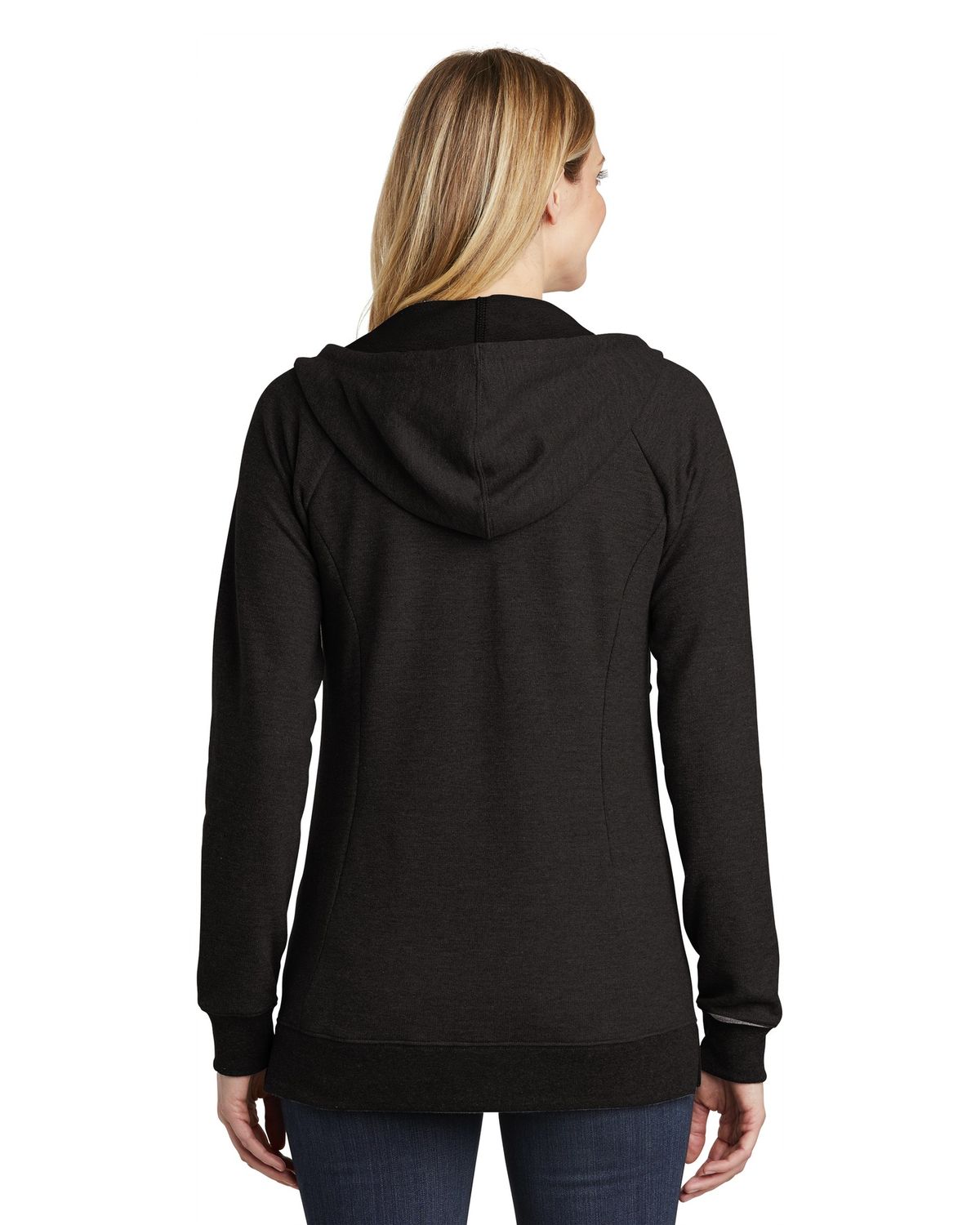 'District DT456 Women's Perfect Tri French Terry FullZip Hoodie'