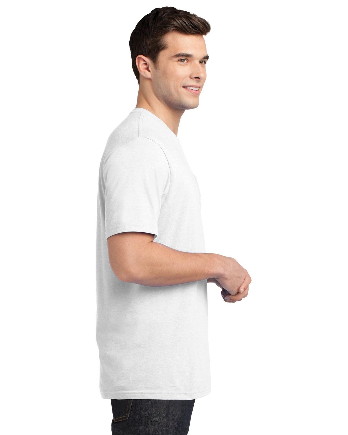 'District DT6000P Young Mens Very Important Tee with Pocket'