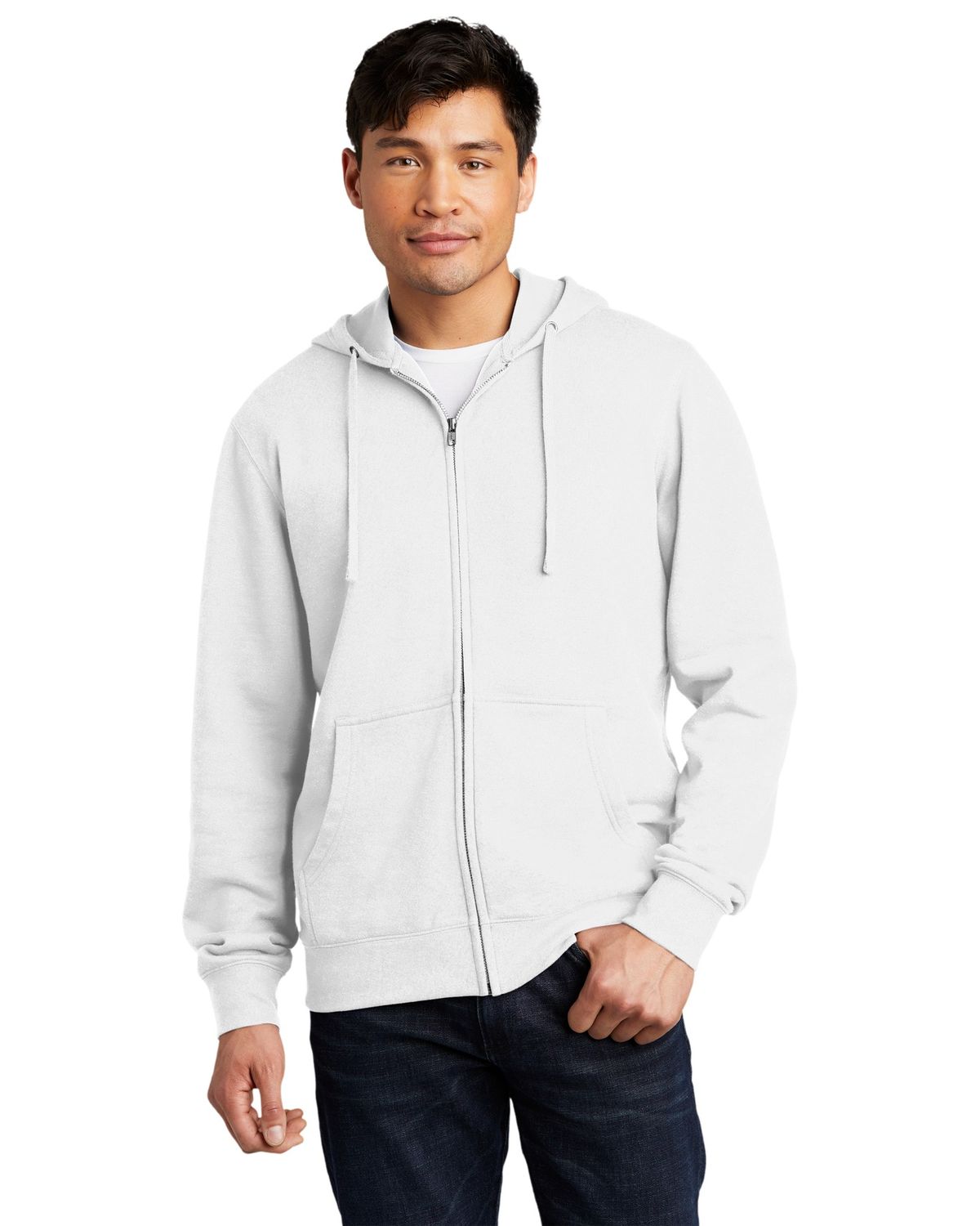 'District DT6102 V.I.T. Fleece Full Zip Hoodie'