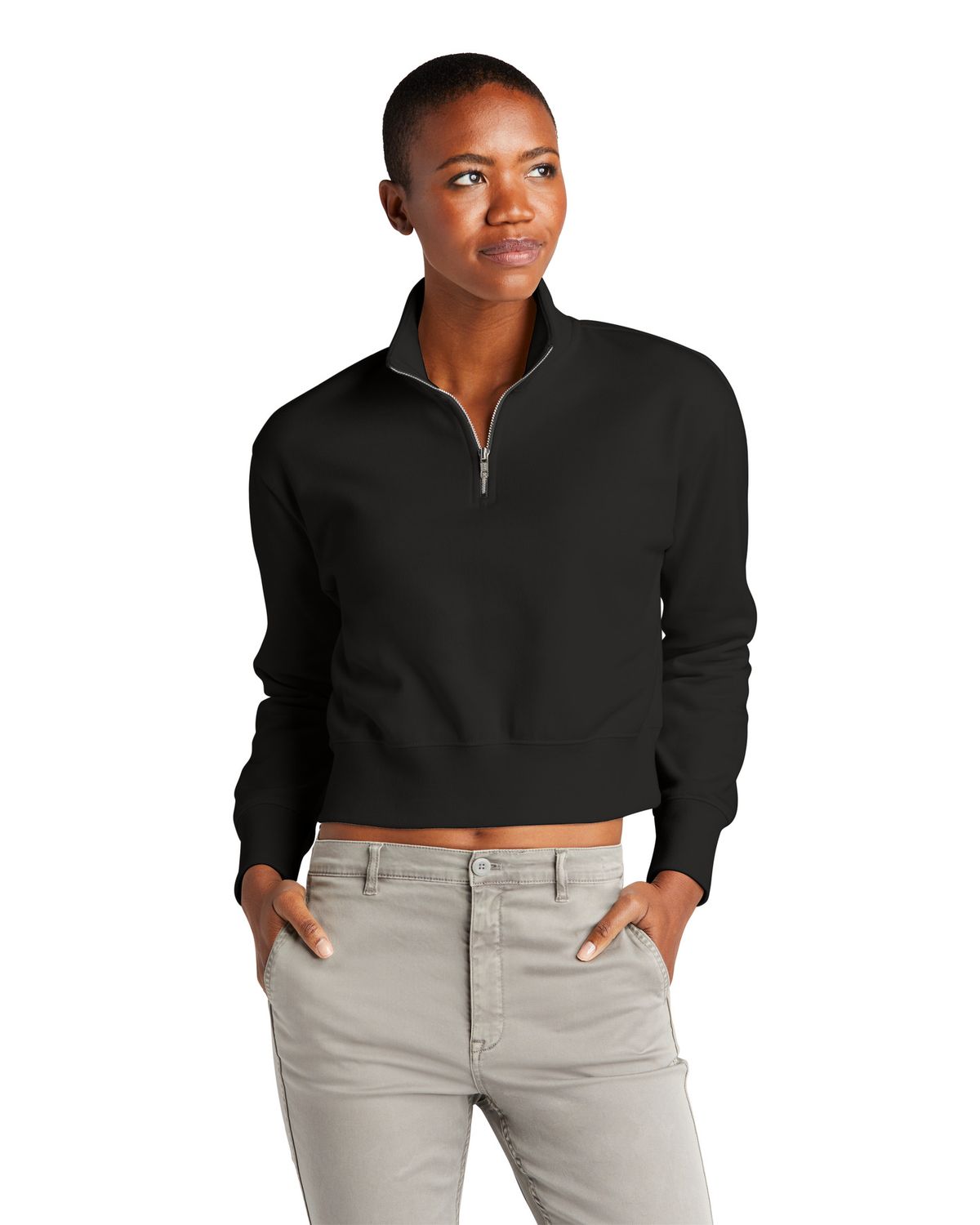 'District DT6111 Women's V.I.T. Fleece 1/2 Zip'