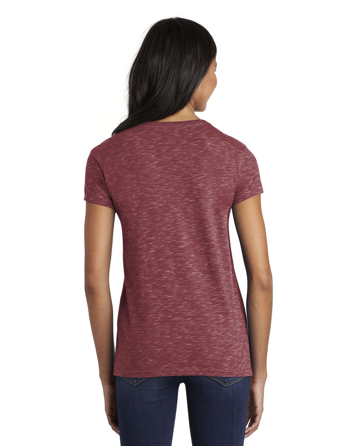 'District DT664 Women's Medal VNeck Tee'