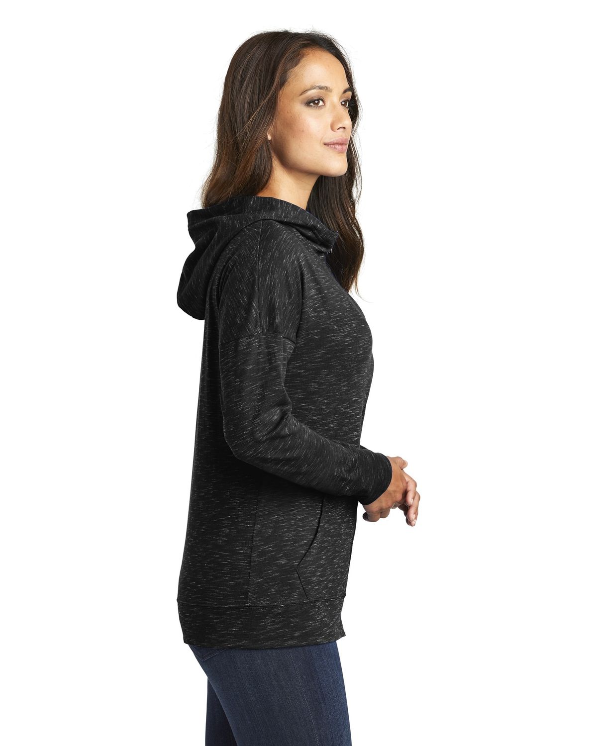 District DT665 Women's Medal Full Zip Hoodie.-Veetrends.com