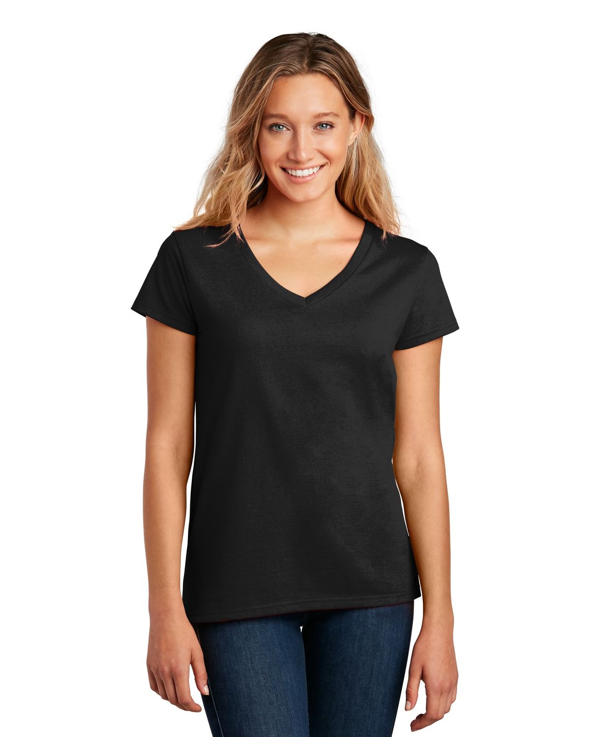 'District DT8001 Women's Re Tee  V Neck'