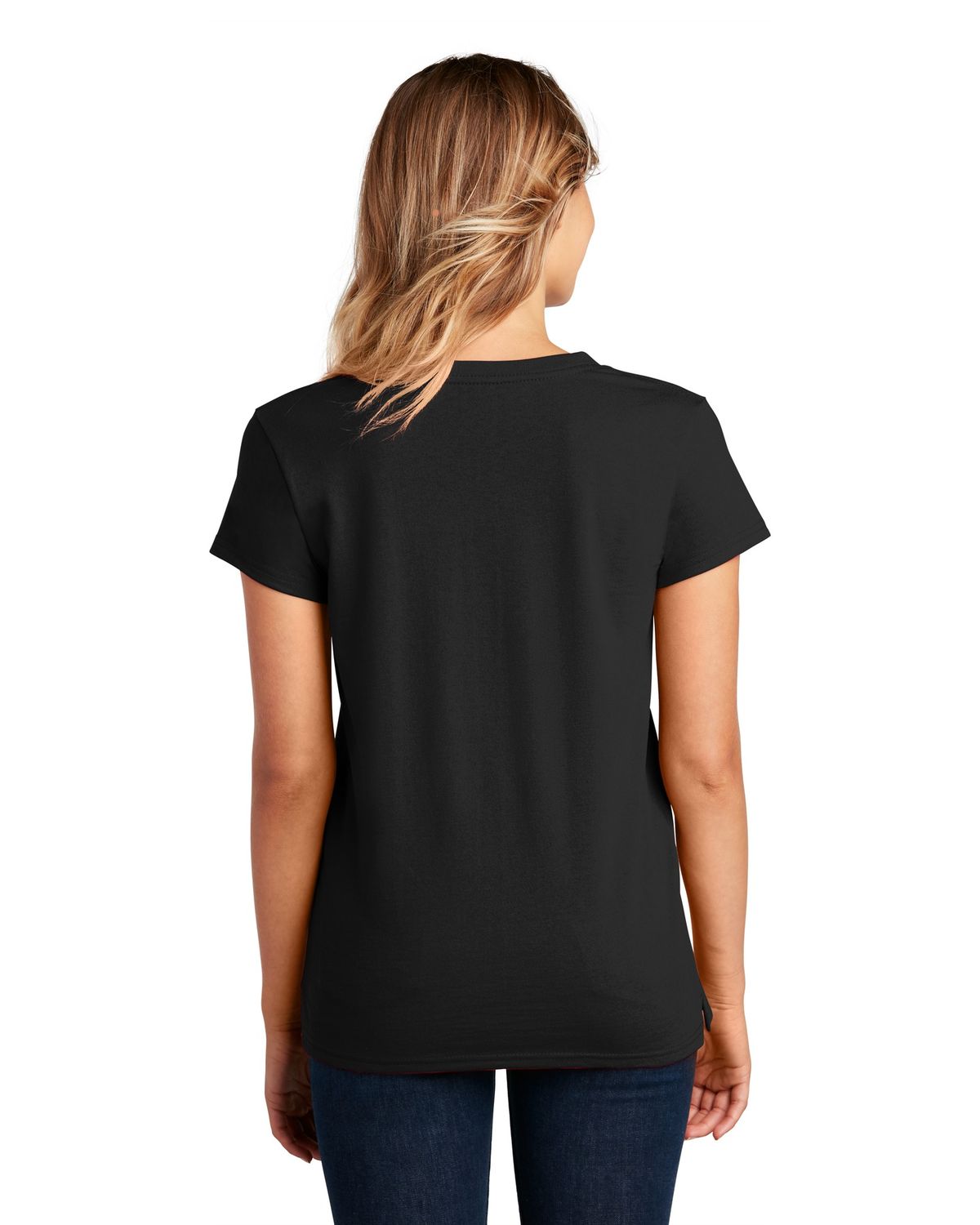 'District DT8001 Women's Re Tee V Neck'