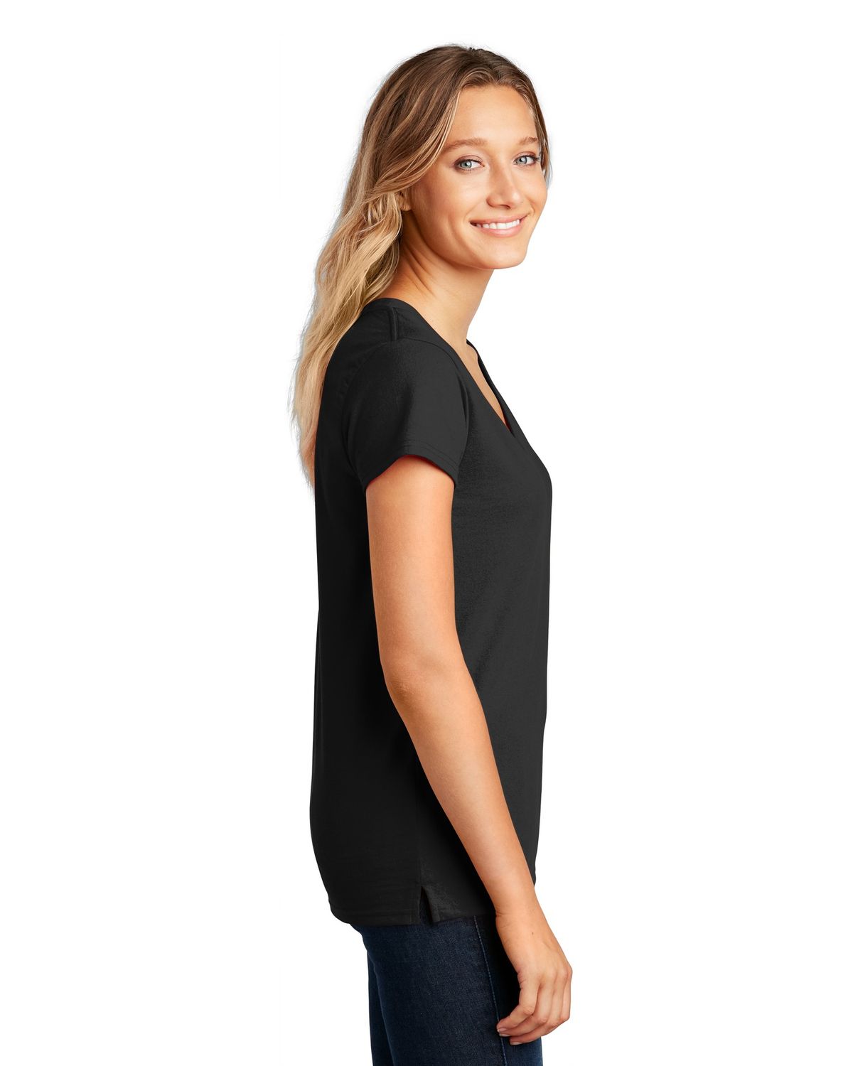 'District DT8001 Women's Re Tee  V Neck'