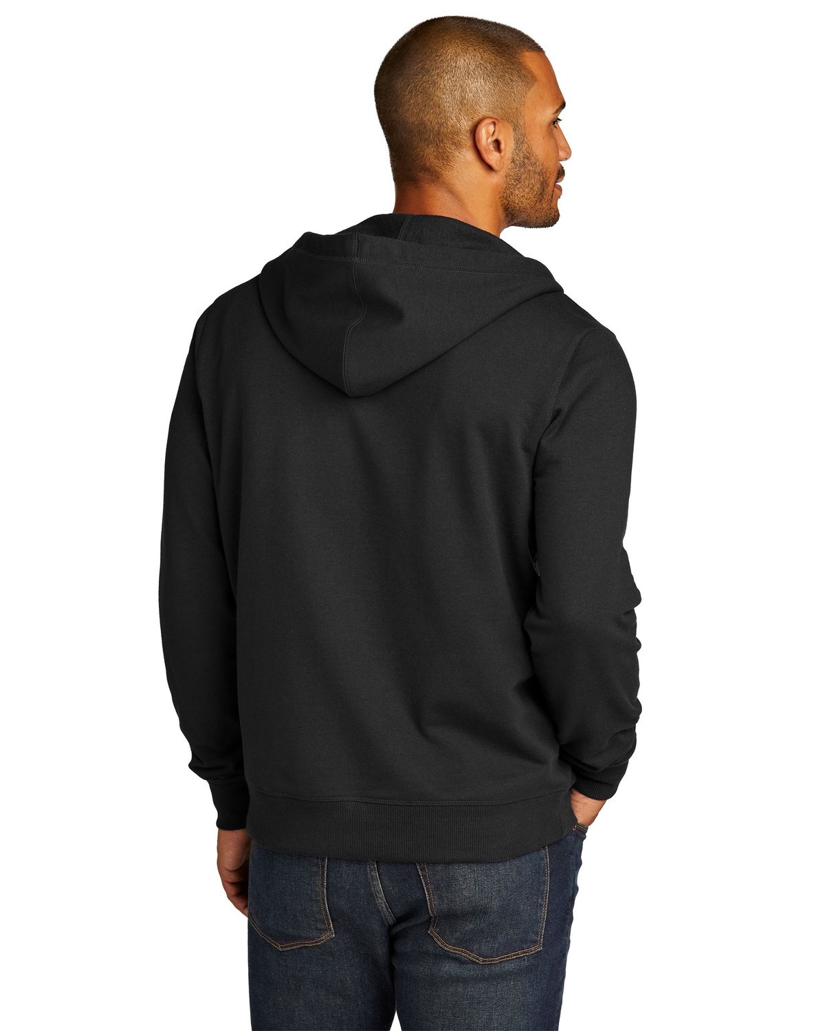 'District DT8102 Men's Re Fleece Full Zip Hoodie'