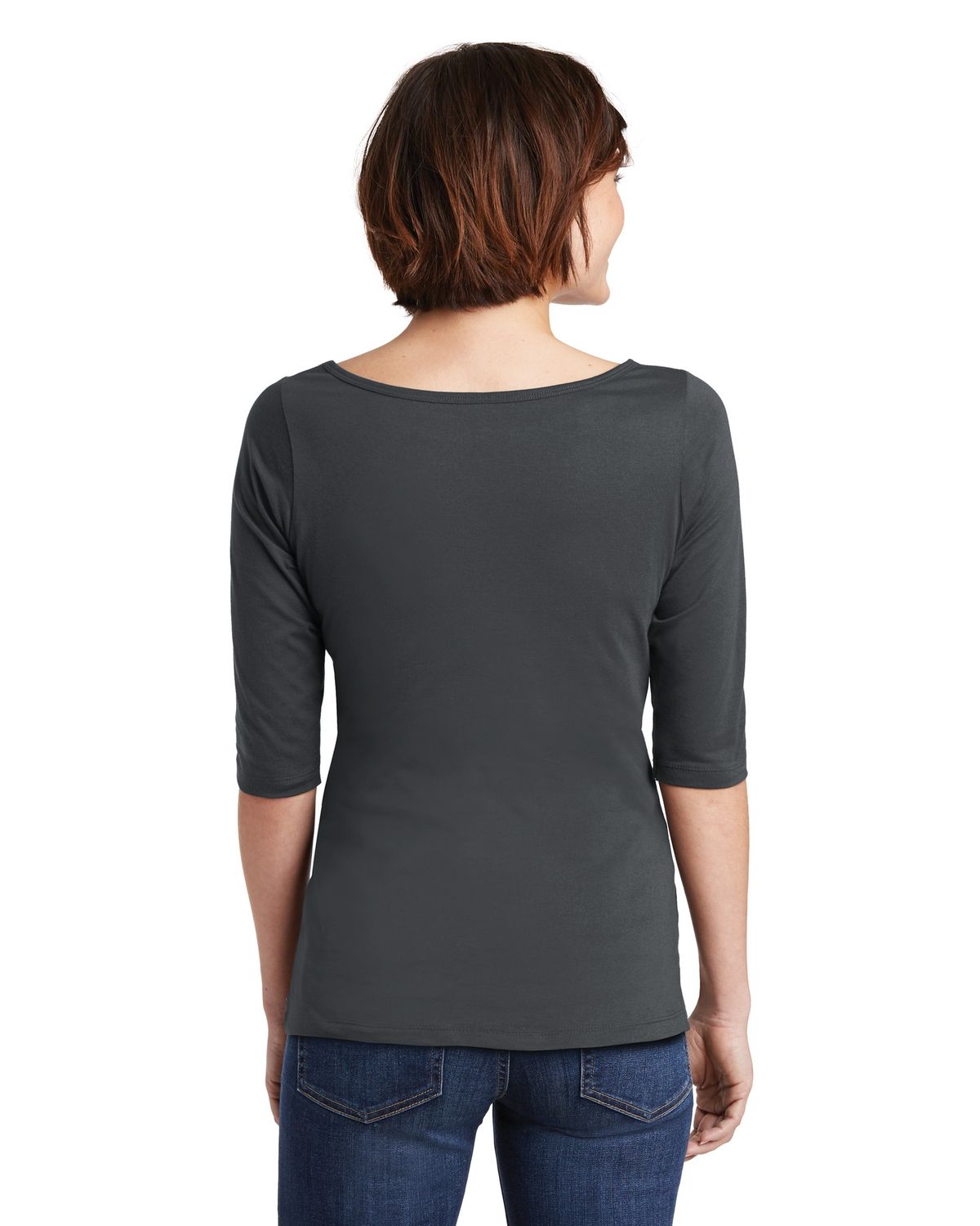 'District DM107L Women's Perfect Weight 3/4-Sleeve Tee'