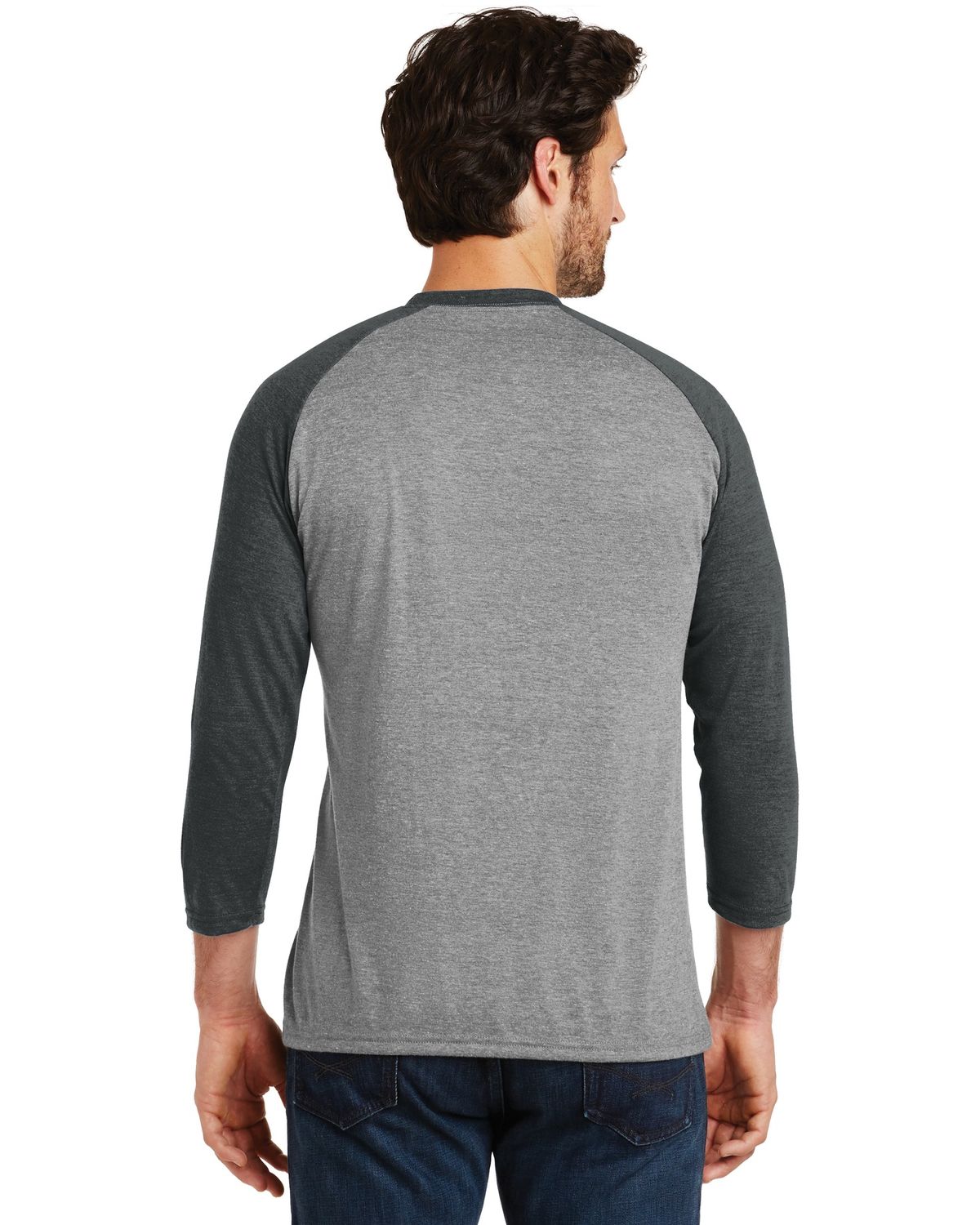 'District DM136 Men's Perfect Tri 3/4-Sleeve Raglan'