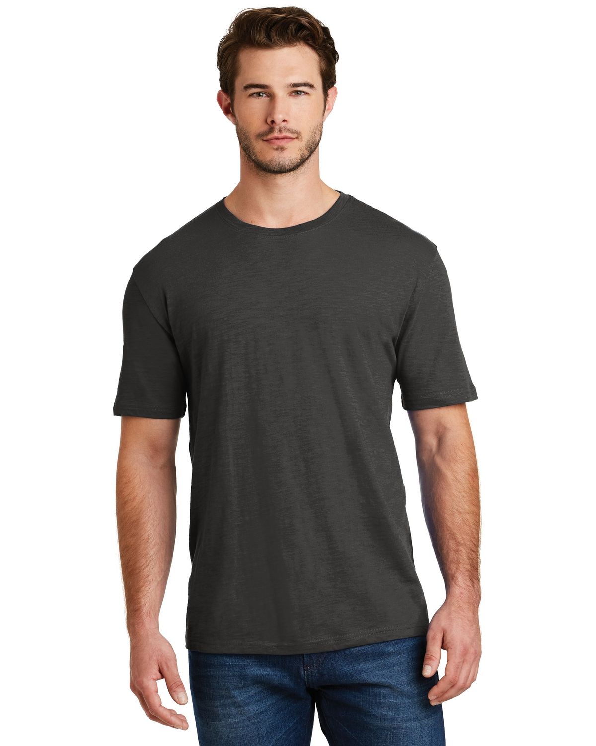 'District DM3000 Men's Super Slub Crew Tee'